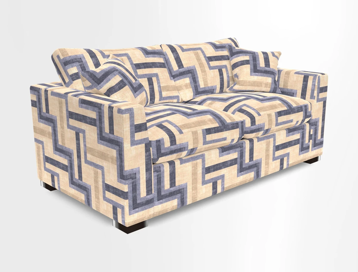 Wadenhoe 3 Seater Sofa Bed in Two Tone Plain Biscuit