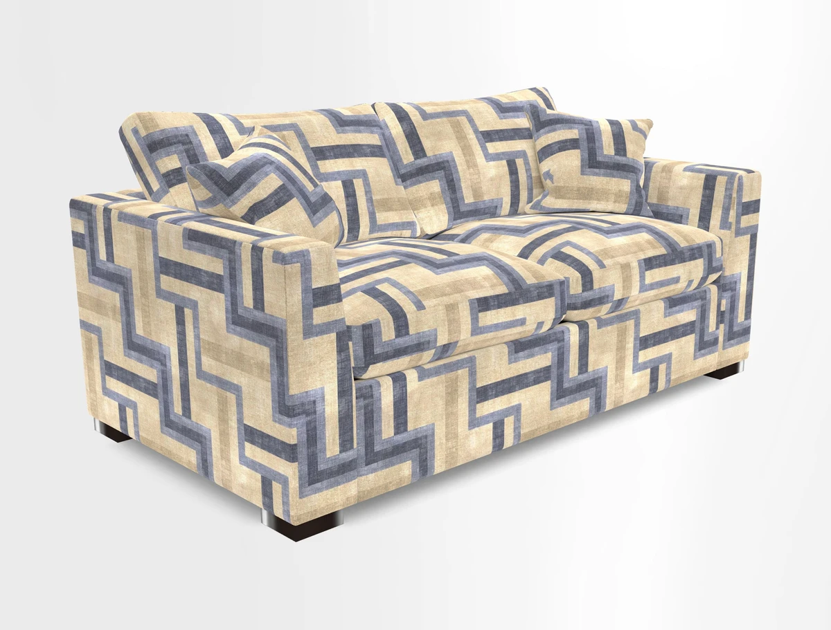 Wadenhoe 3 Seater Sofa Bed in Two Tone Plain Biscuit