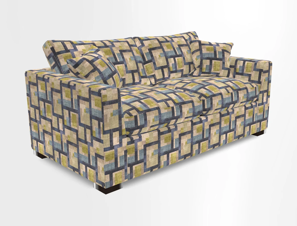 Wadenhoe 3 Seater Sofa Bed in Two Tone Plain Biscuit