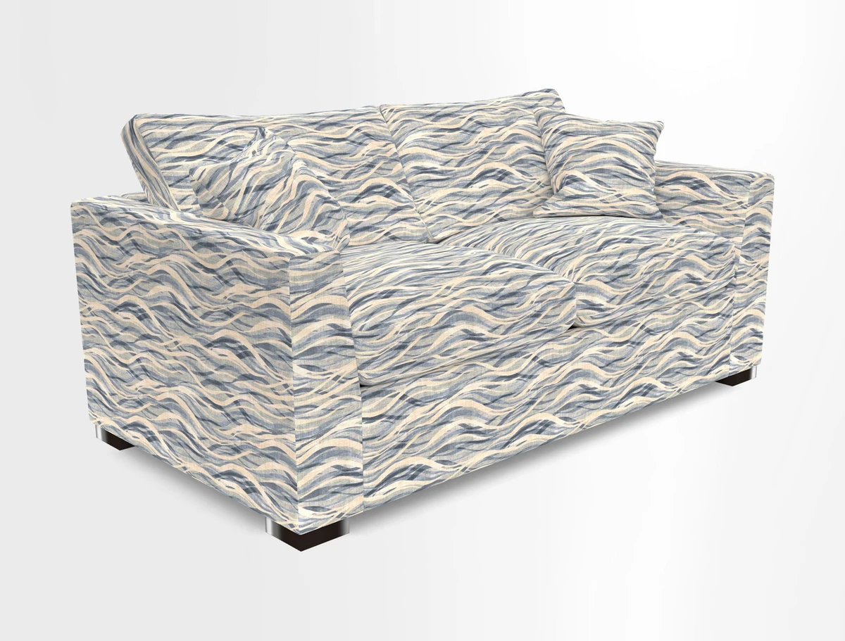 Wadenhoe 3 Seater Sofa Bed in Two Tone Plain Biscuit