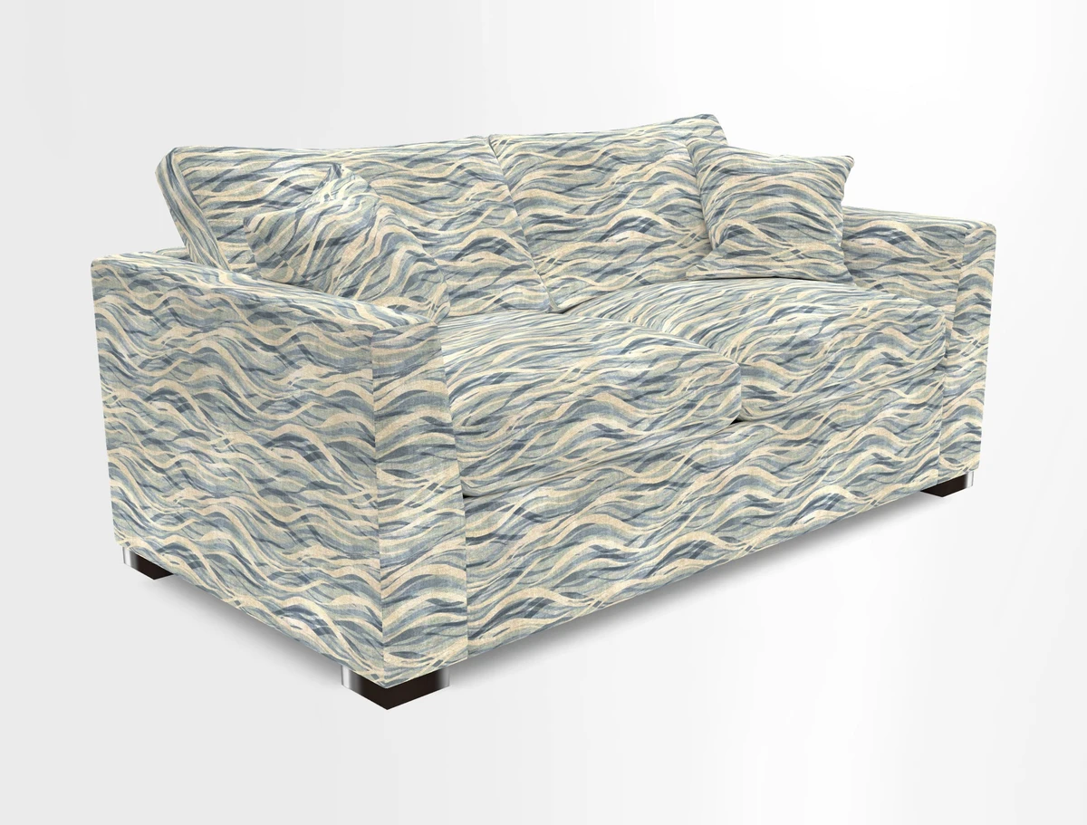 Wadenhoe 3 Seater Sofa Bed in Two Tone Plain Biscuit