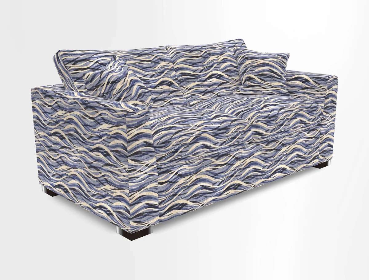 Wadenhoe 3 Seater Sofa Bed in Two Tone Plain Biscuit