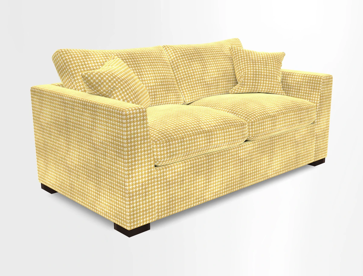 Wadenhoe 3 Seater Sofa Bed in Two Tone Plain Biscuit