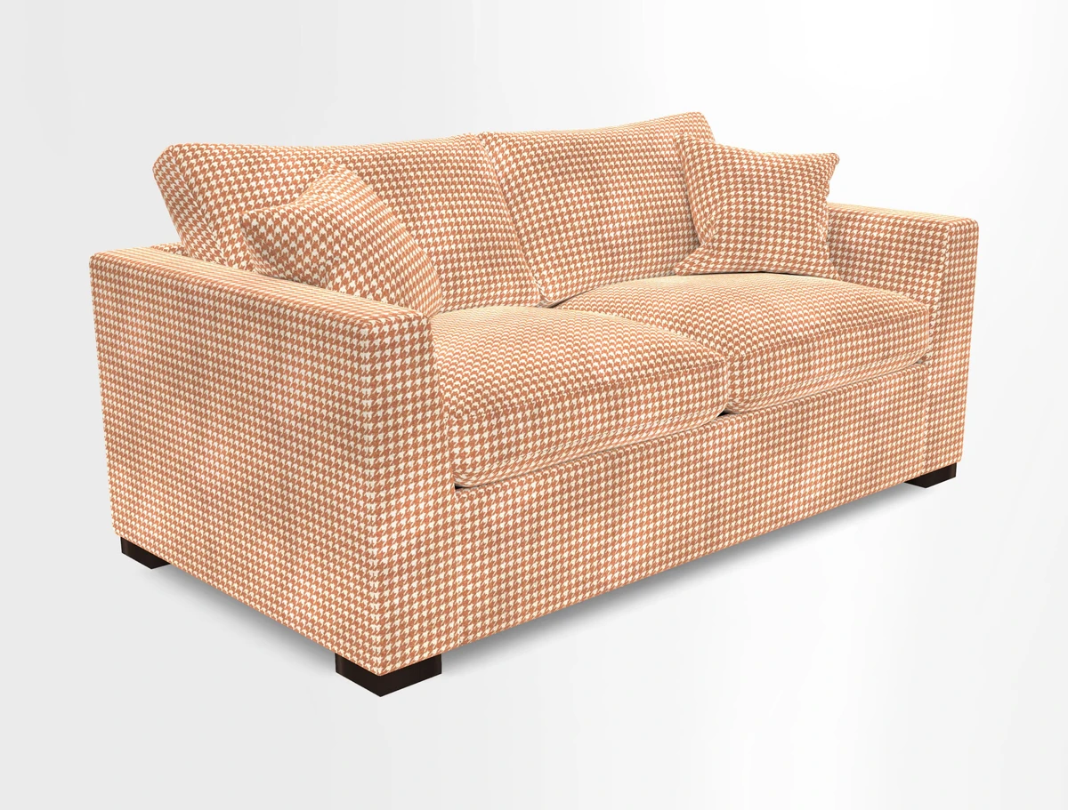 Wadenhoe 3 Seater Sofa Bed in Two Tone Plain Biscuit