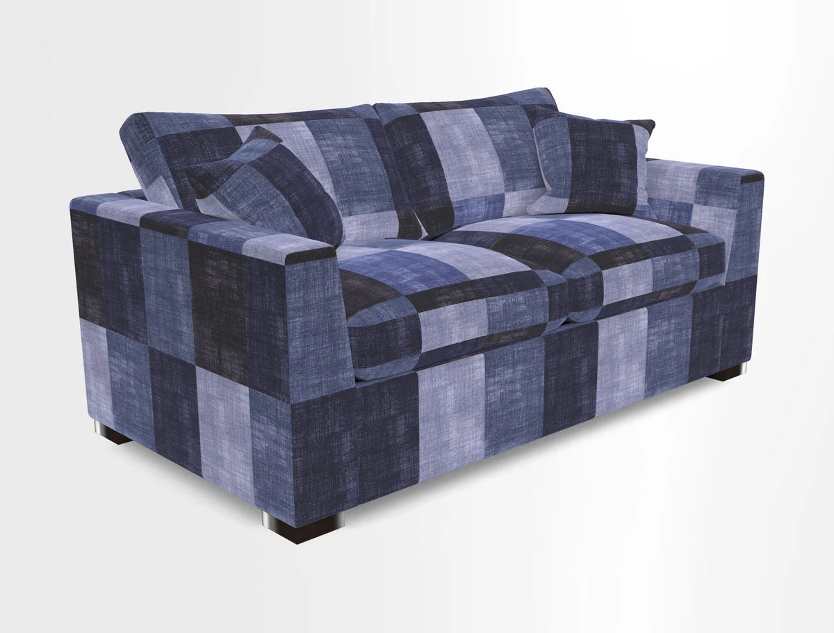 Wadenhoe 3 Seater Sofa Bed in Two Tone Plain Biscuit