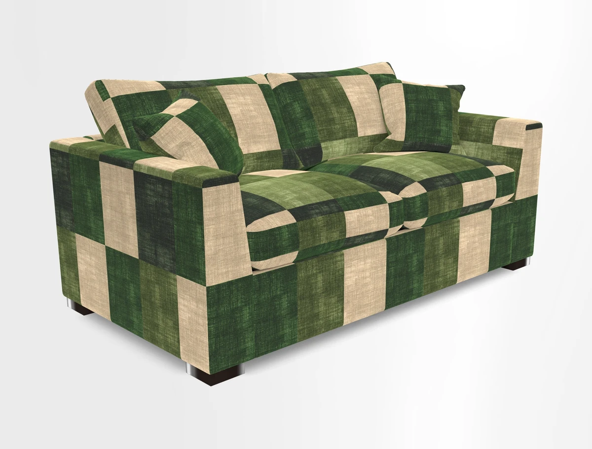 Wadenhoe 3 Seater Sofa Bed in Two Tone Plain Biscuit