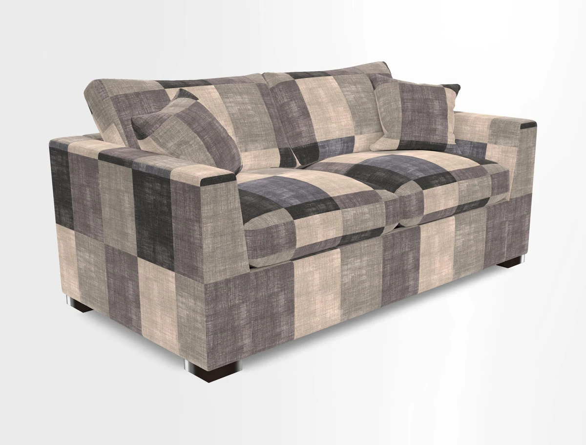 Wadenhoe 3 Seater Sofa Bed in Two Tone Plain Biscuit