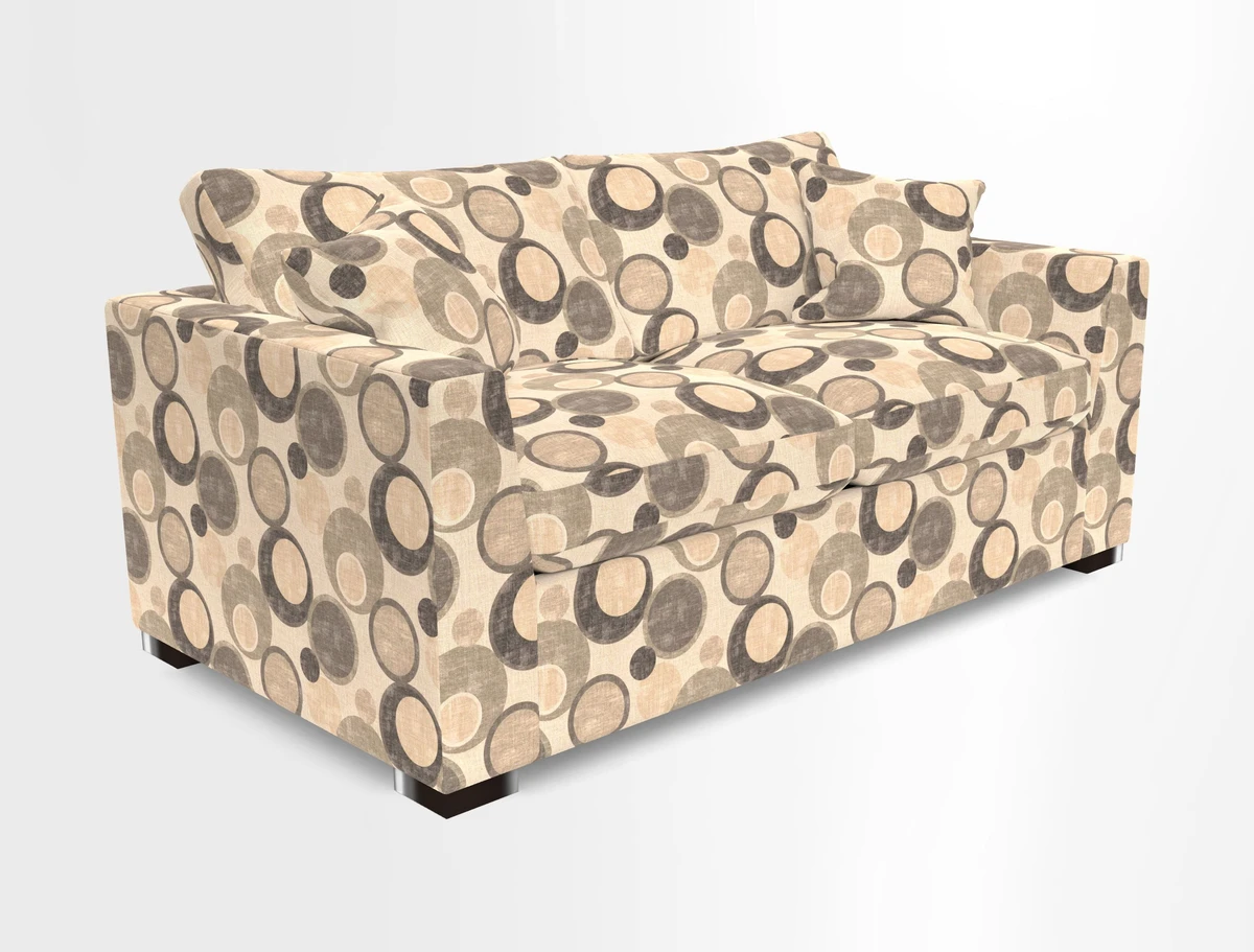 Wadenhoe 3 Seater Sofa Bed in Two Tone Plain Biscuit