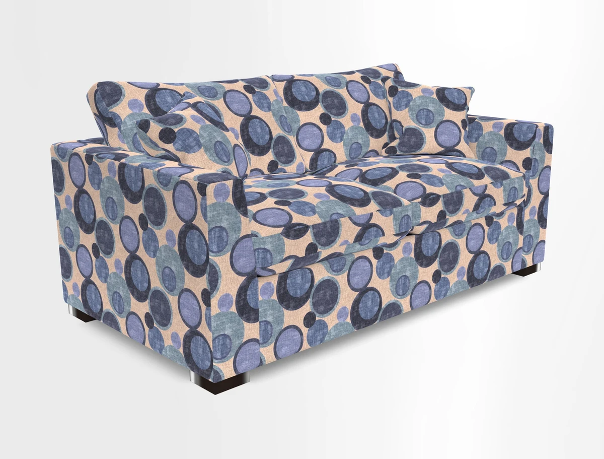 Wadenhoe 3 Seater Sofa Bed in Two Tone Plain Biscuit