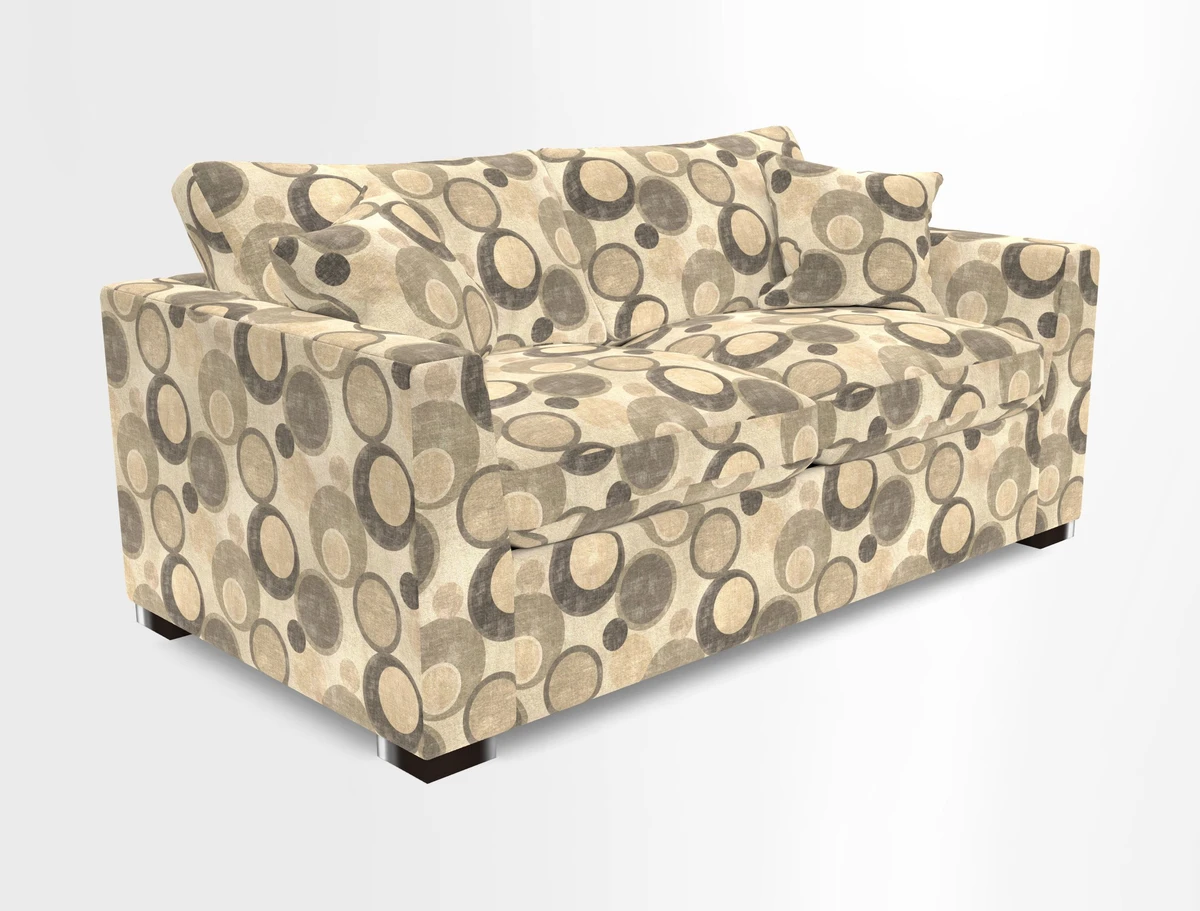 Wadenhoe 3 Seater Sofa Bed in Two Tone Plain Biscuit