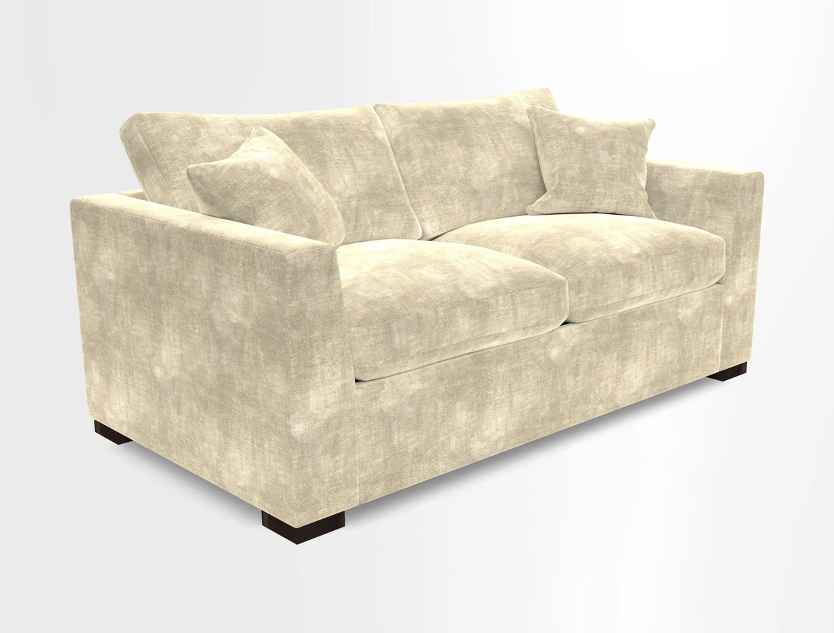 Wadenhoe 3 Seater Sofa Bed in Two Tone Plain Biscuit