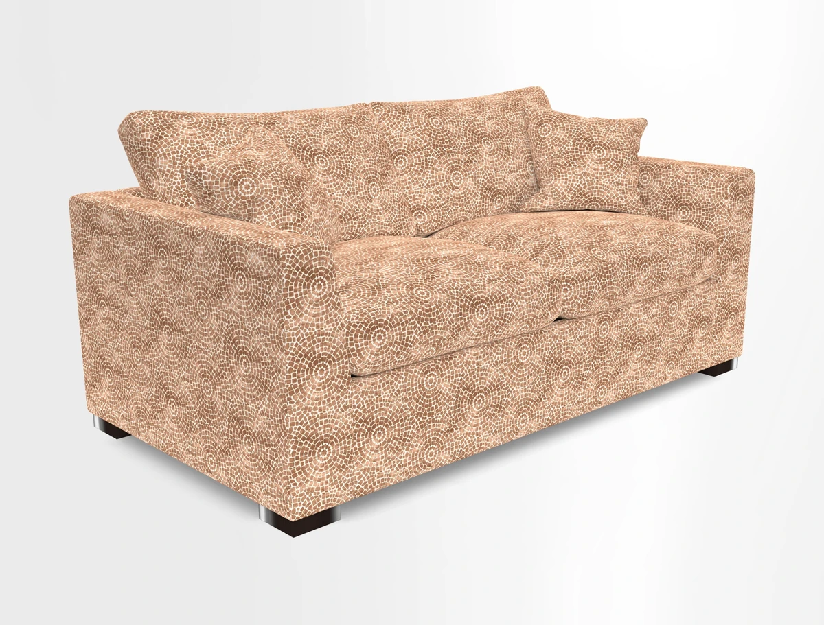 Wadenhoe 3 Seater Sofa Bed in Two Tone Plain Biscuit