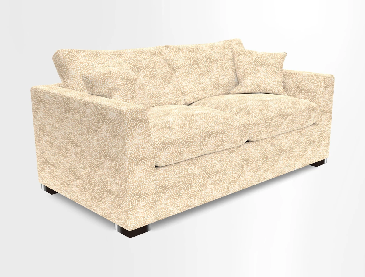 Wadenhoe 3 Seater Sofa Bed in Two Tone Plain Biscuit