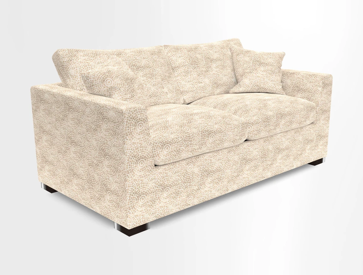 Wadenhoe 3 Seater Sofa Bed in Two Tone Plain Biscuit