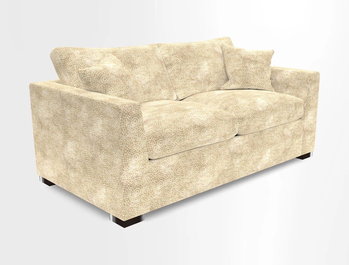 Wadenhoe 3 Seater Sofa Bed in Two Tone Plain Biscuit