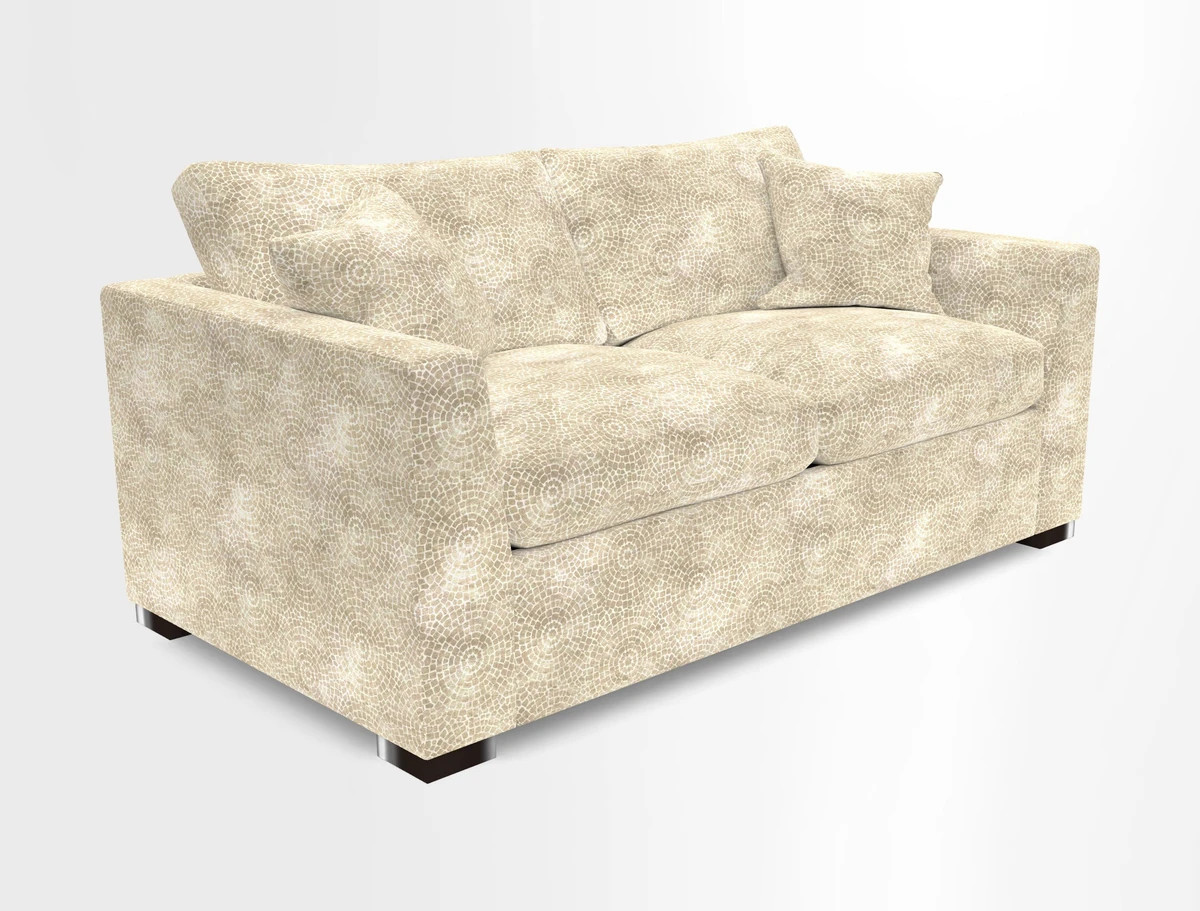 Wadenhoe 3 Seater Sofa Bed in Two Tone Plain Biscuit