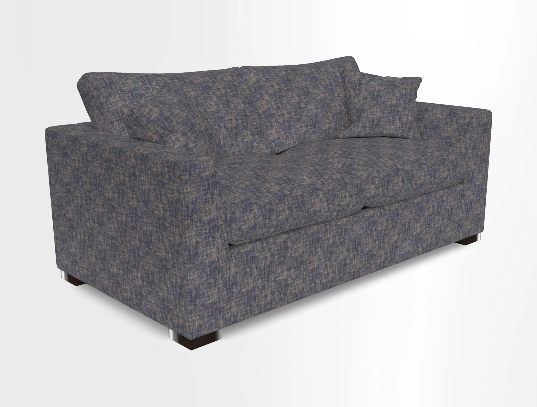 Wadenhoe 3 Seater Sofa Bed in Two Tone Plain Biscuit