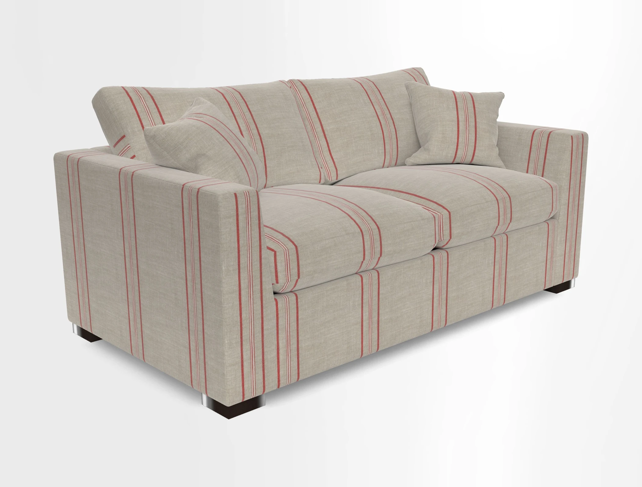 Wadenhoe 3 Seater Sofa Bed in Two Tone Plain Biscuit