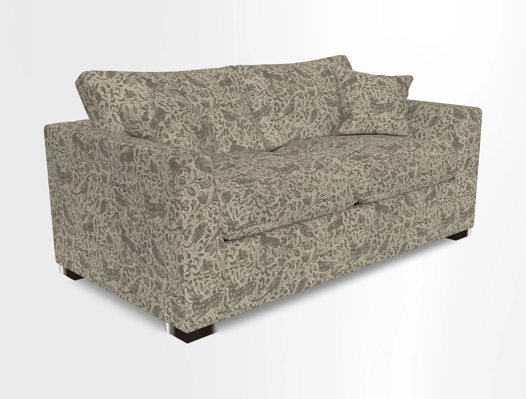 Wadenhoe 3 Seater Sofa Bed in Two Tone Plain Biscuit
