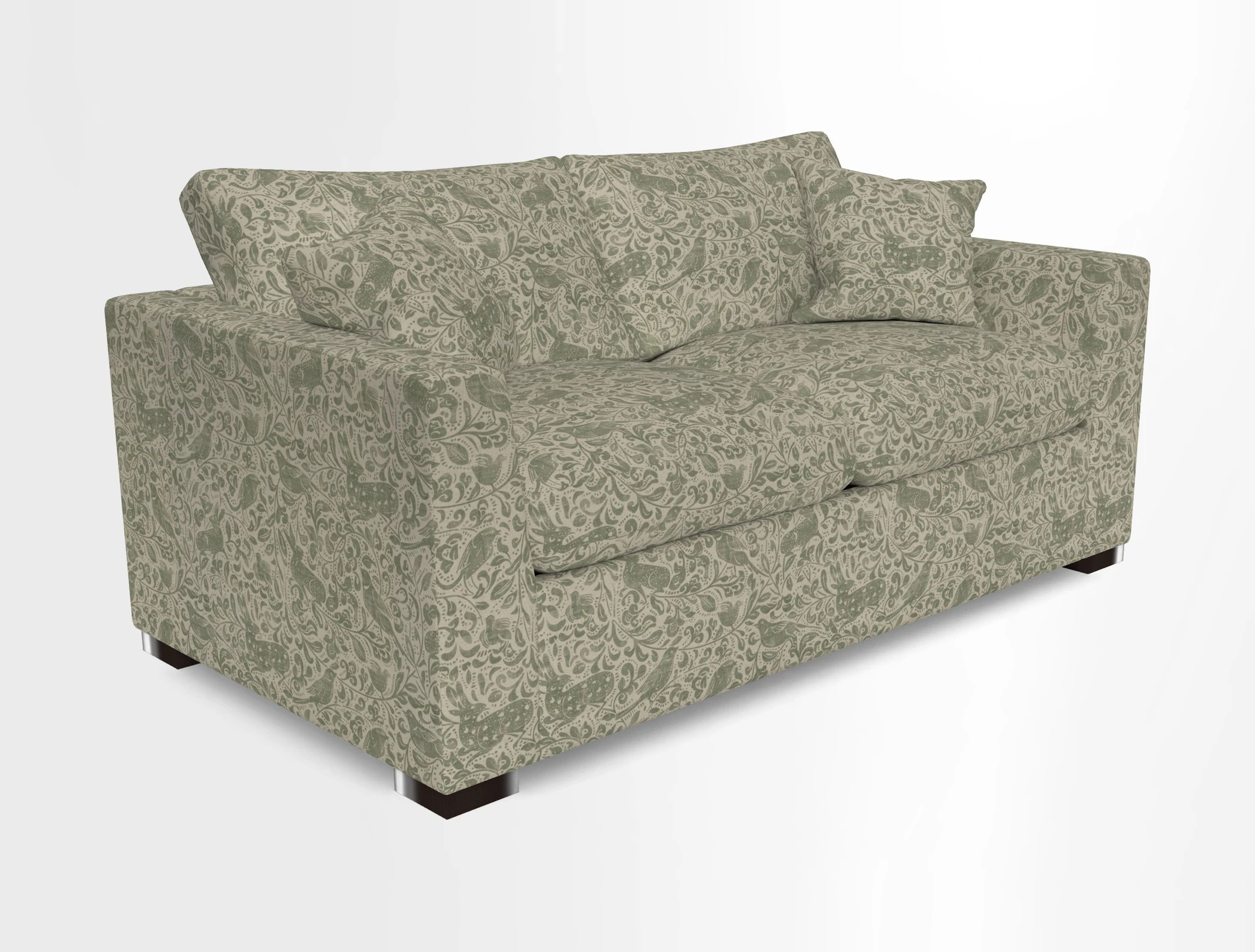 Wadenhoe 3 Seater Sofa Bed in Two Tone Plain Biscuit