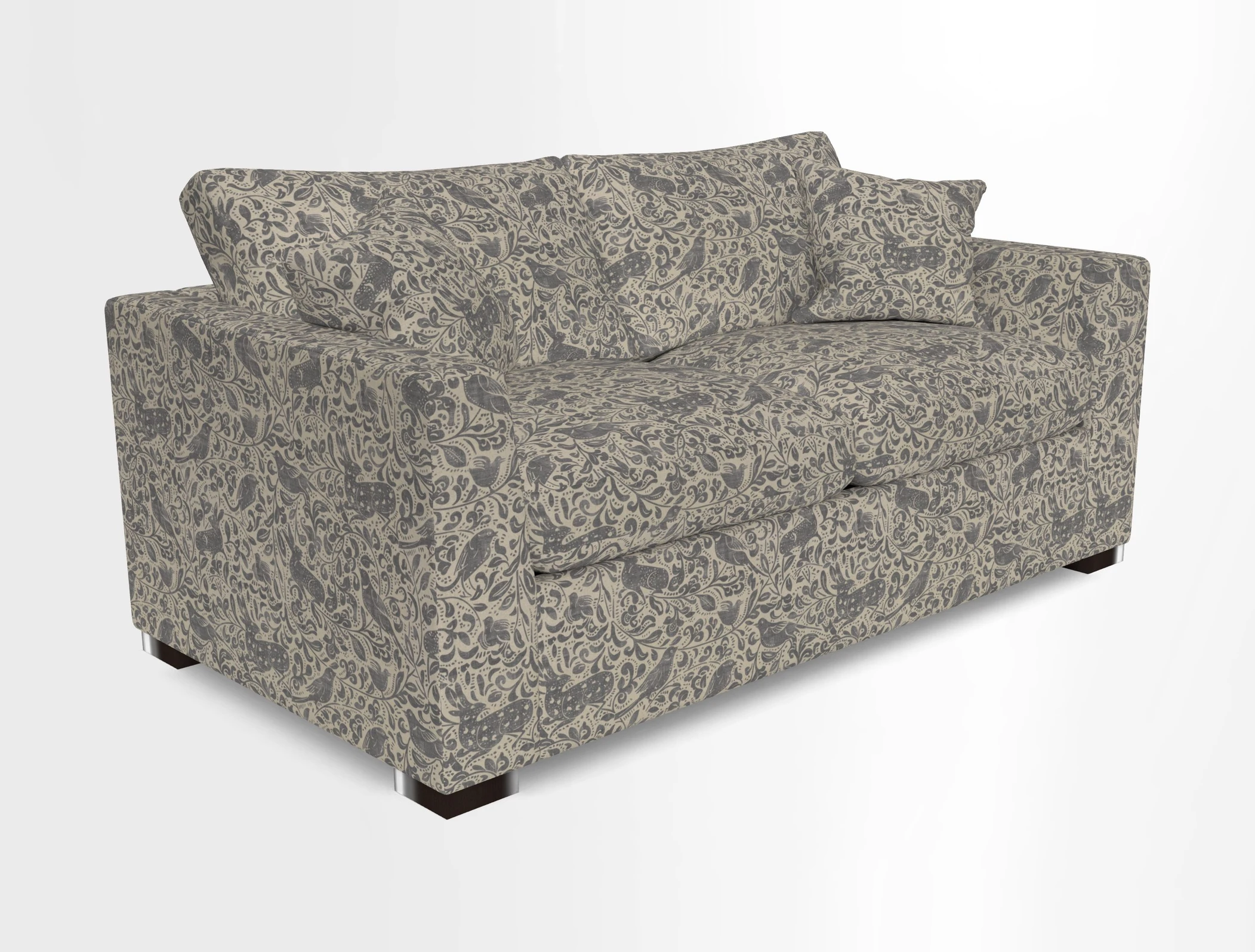 Wadenhoe 3 Seater Sofa Bed in Two Tone Plain Biscuit