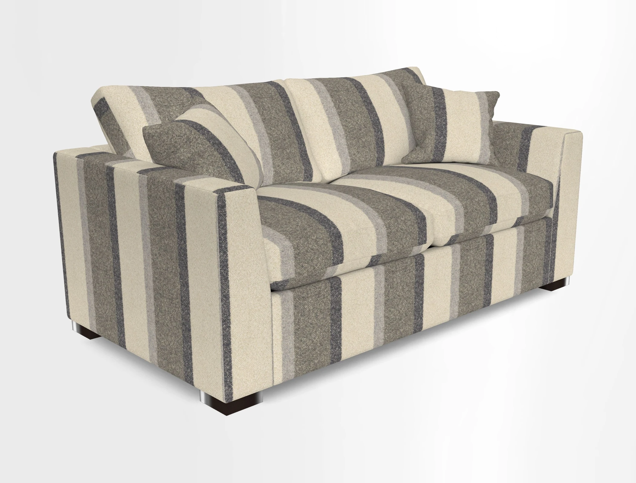 Wadenhoe 3 Seater Sofa Bed in Two Tone Plain Biscuit