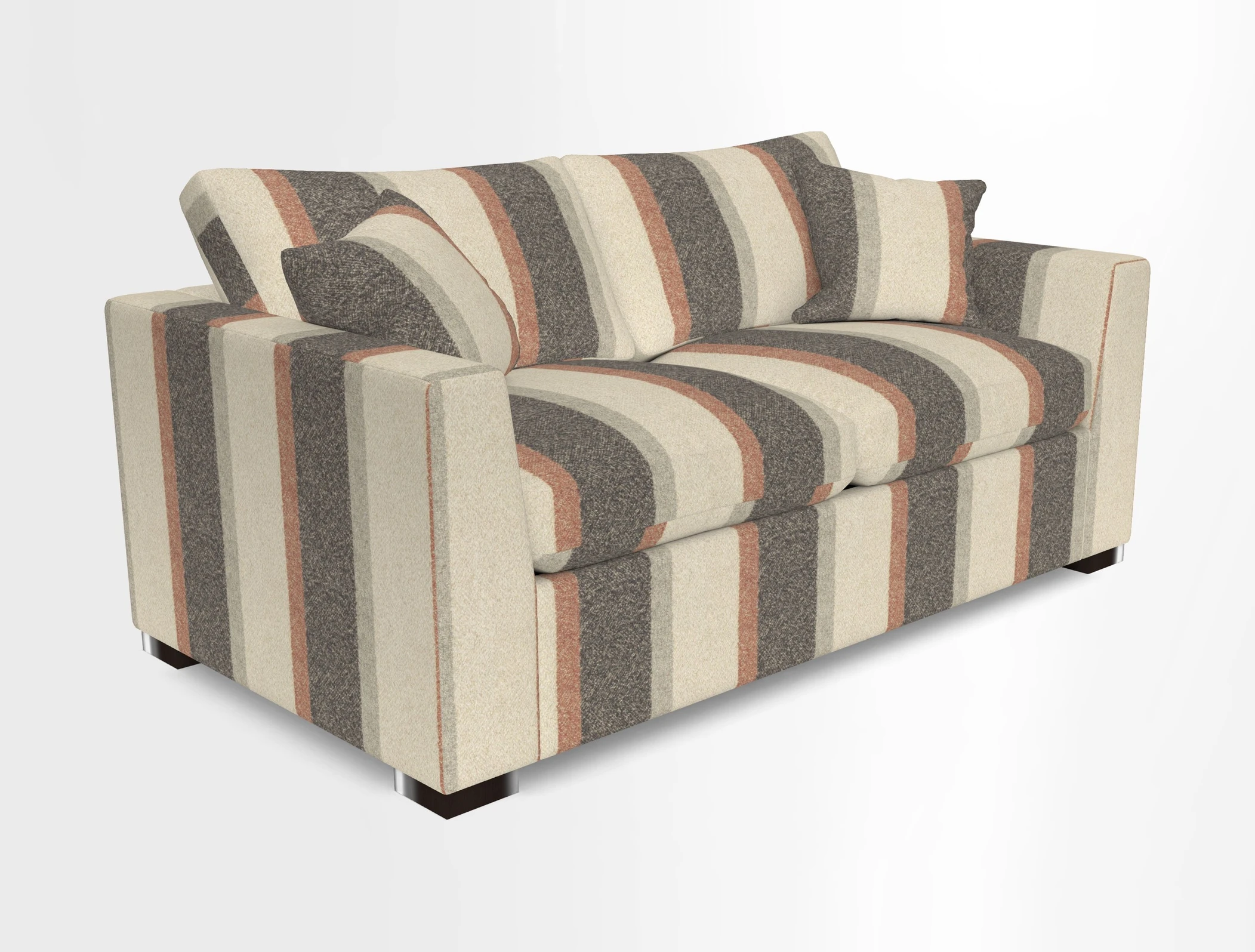 Wadenhoe 3 Seater Sofa Bed in Two Tone Plain Biscuit