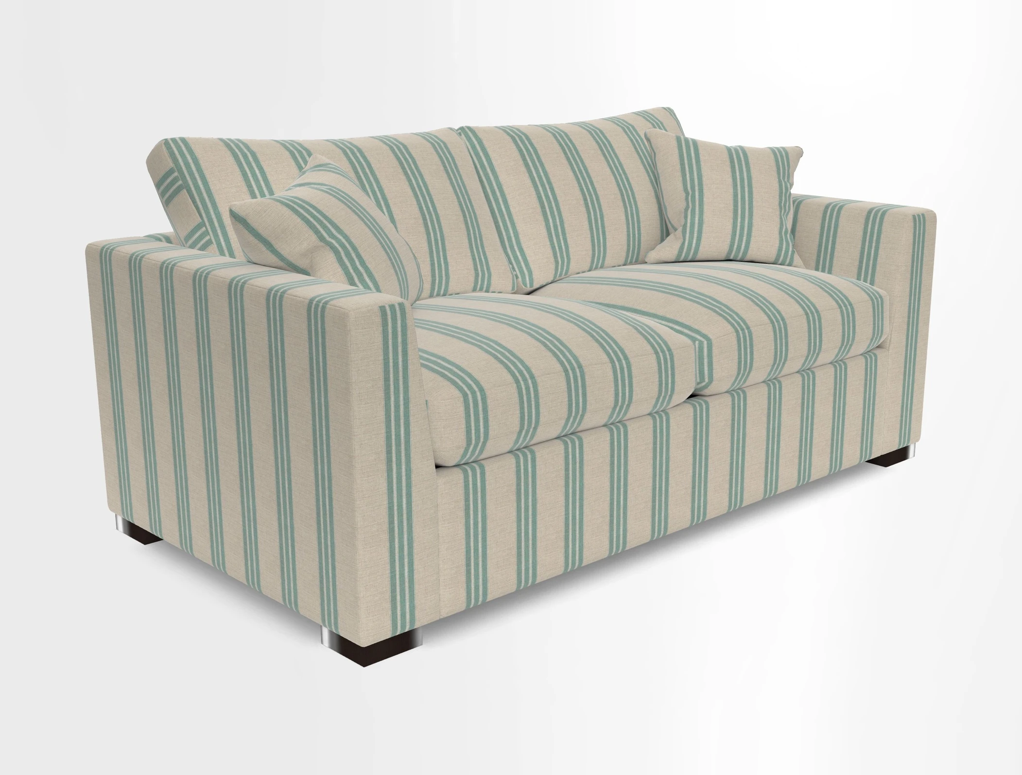 Wadenhoe 3 Seater Sofa Bed in Two Tone Plain Biscuit