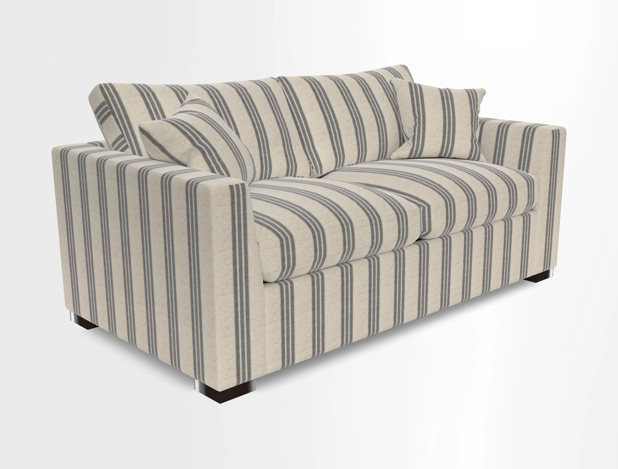 Wadenhoe 3 Seater Sofa Bed in Two Tone Plain Biscuit
