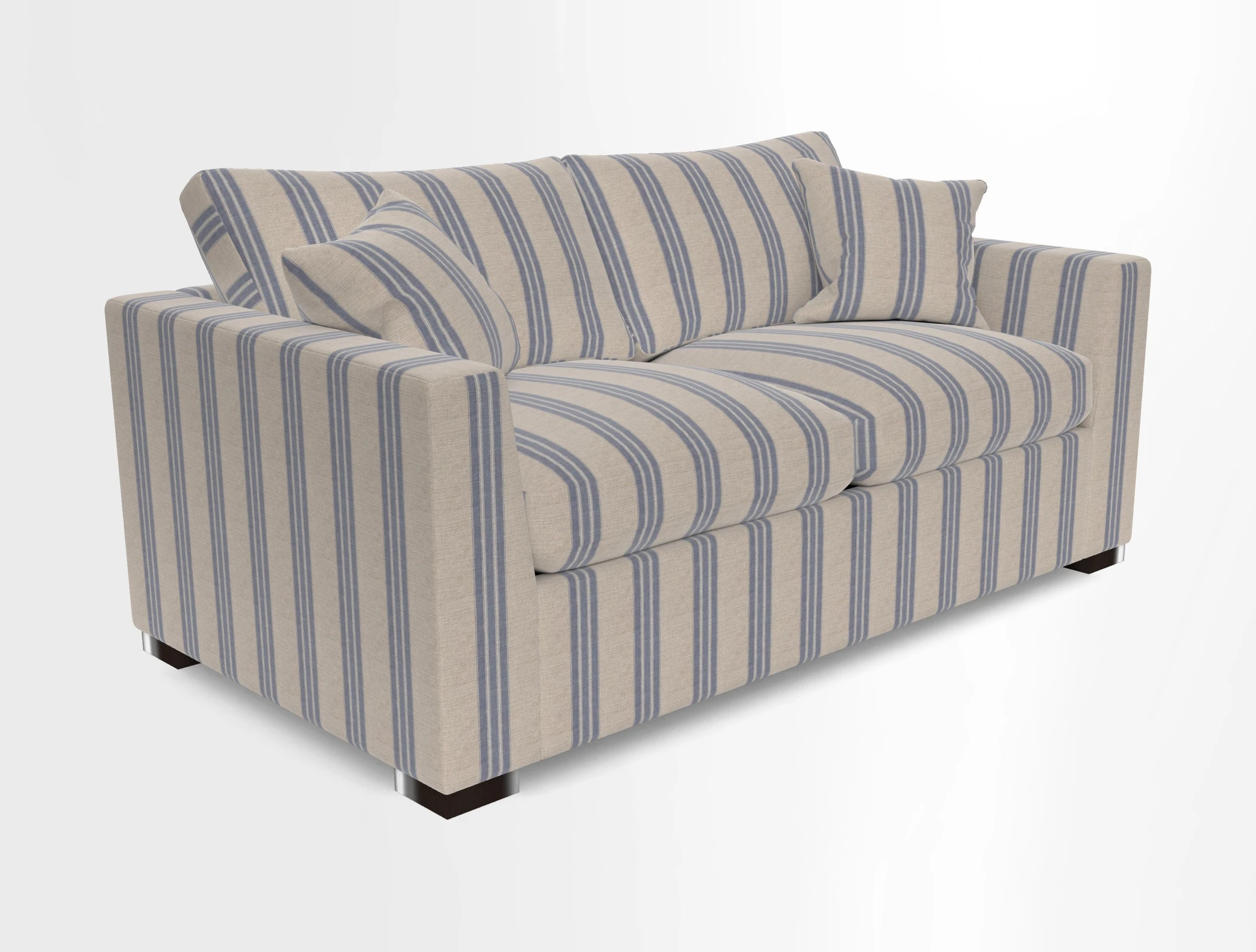 Wadenhoe 3 Seater Sofa Bed in Two Tone Plain Biscuit
