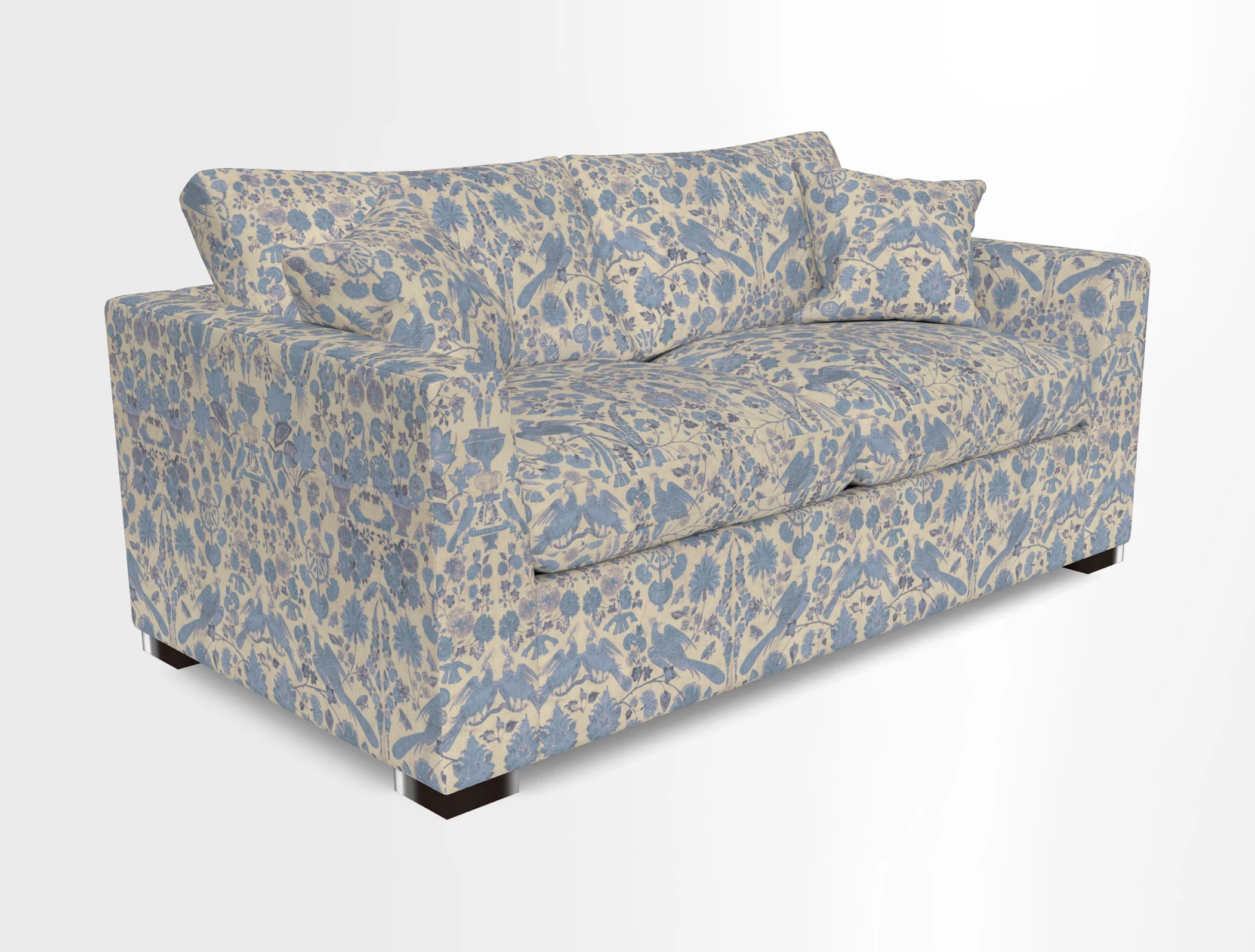 Wadenhoe 3 Seater Sofa Bed in Two Tone Plain Biscuit