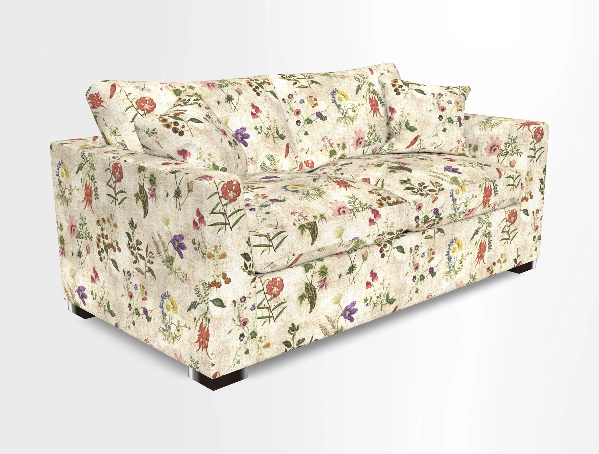 Wadenhoe 3 Seater Sofa Bed in Two Tone Plain Biscuit