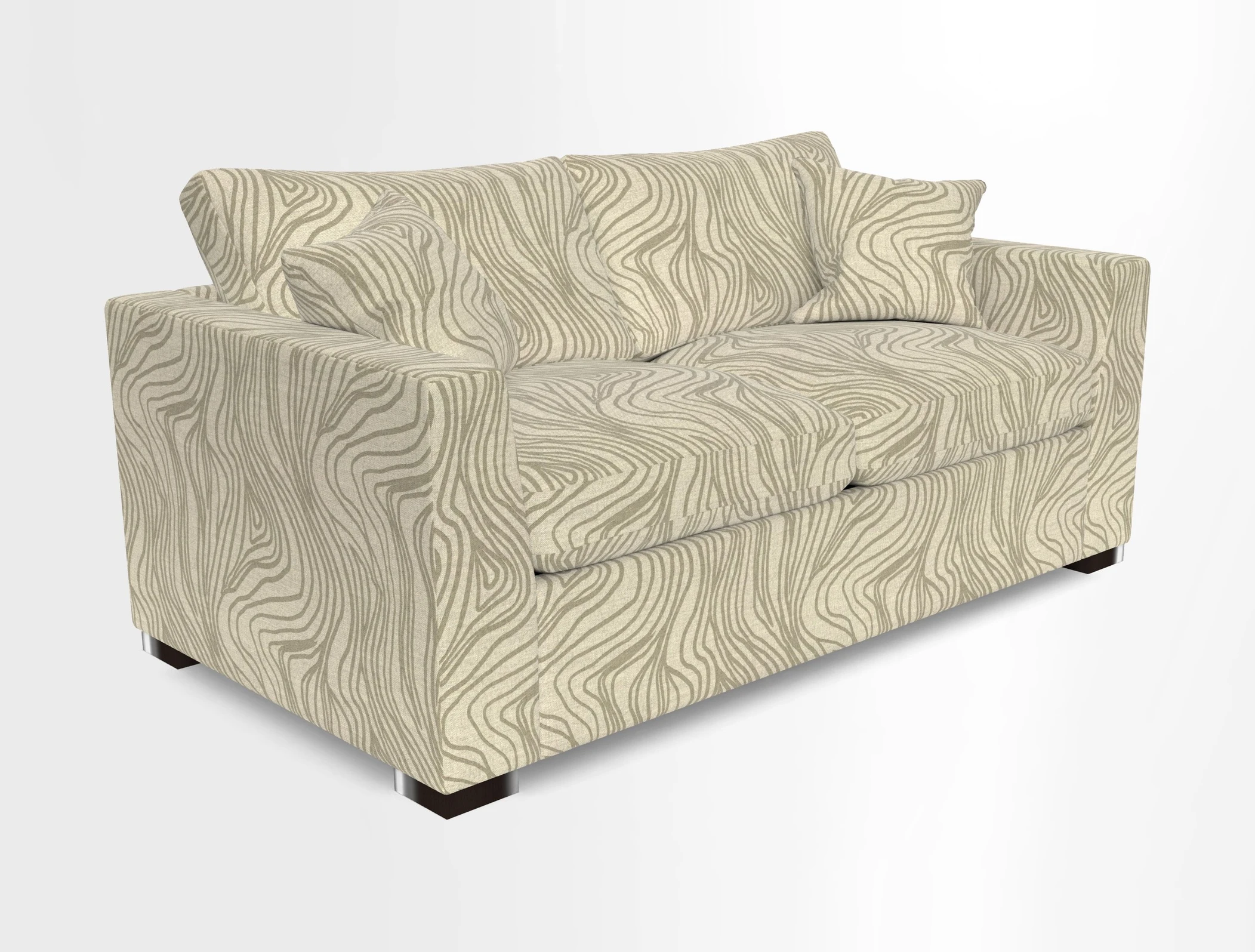 Wadenhoe 3 Seater Sofa Bed in Two Tone Plain Biscuit