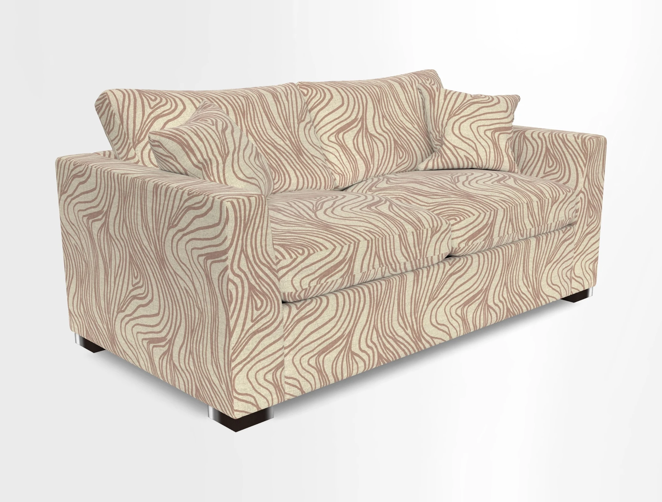 Wadenhoe 3 Seater Sofa Bed in Two Tone Plain Biscuit
