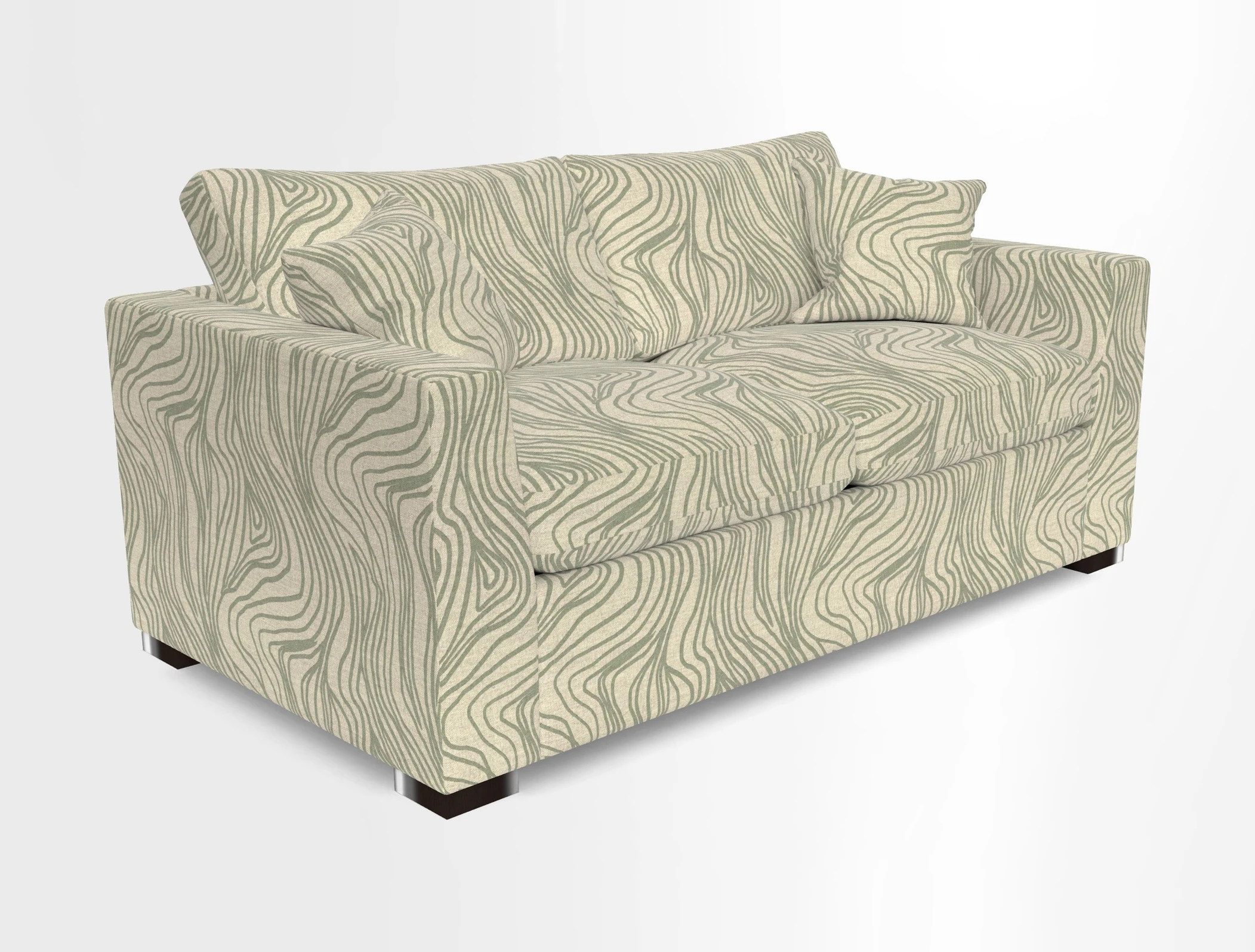 Wadenhoe 3 Seater Sofa Bed in Two Tone Plain Biscuit