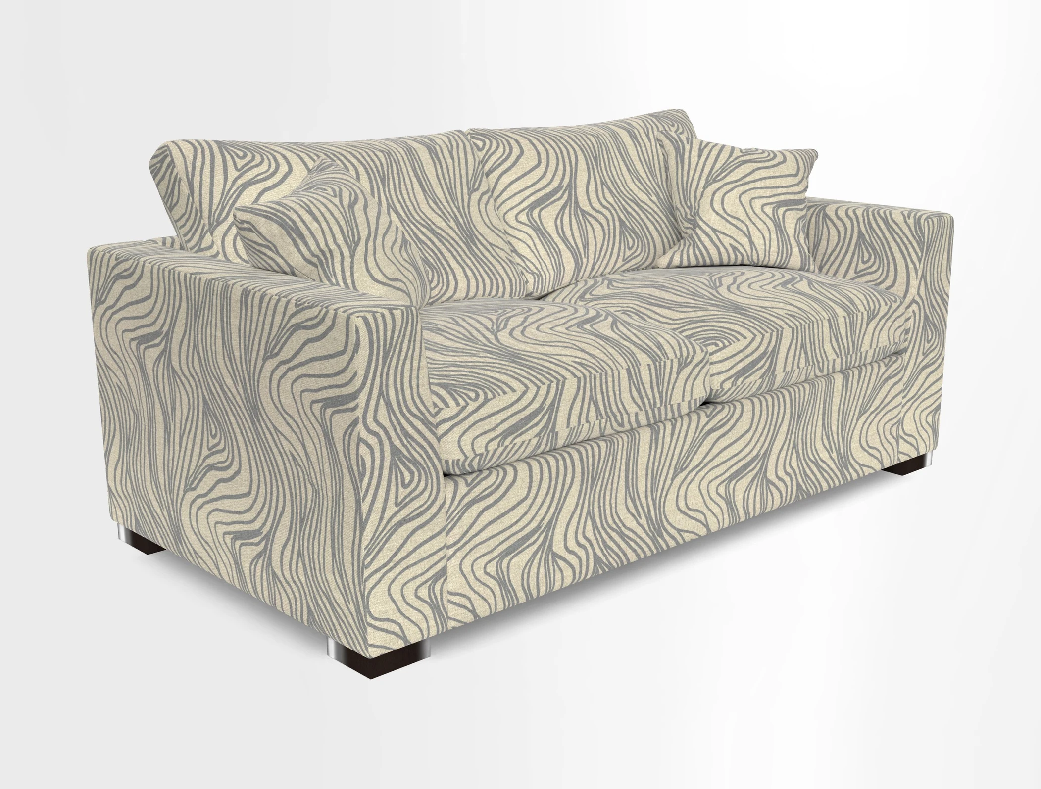 Wadenhoe 3 Seater Sofa Bed in Two Tone Plain Biscuit
