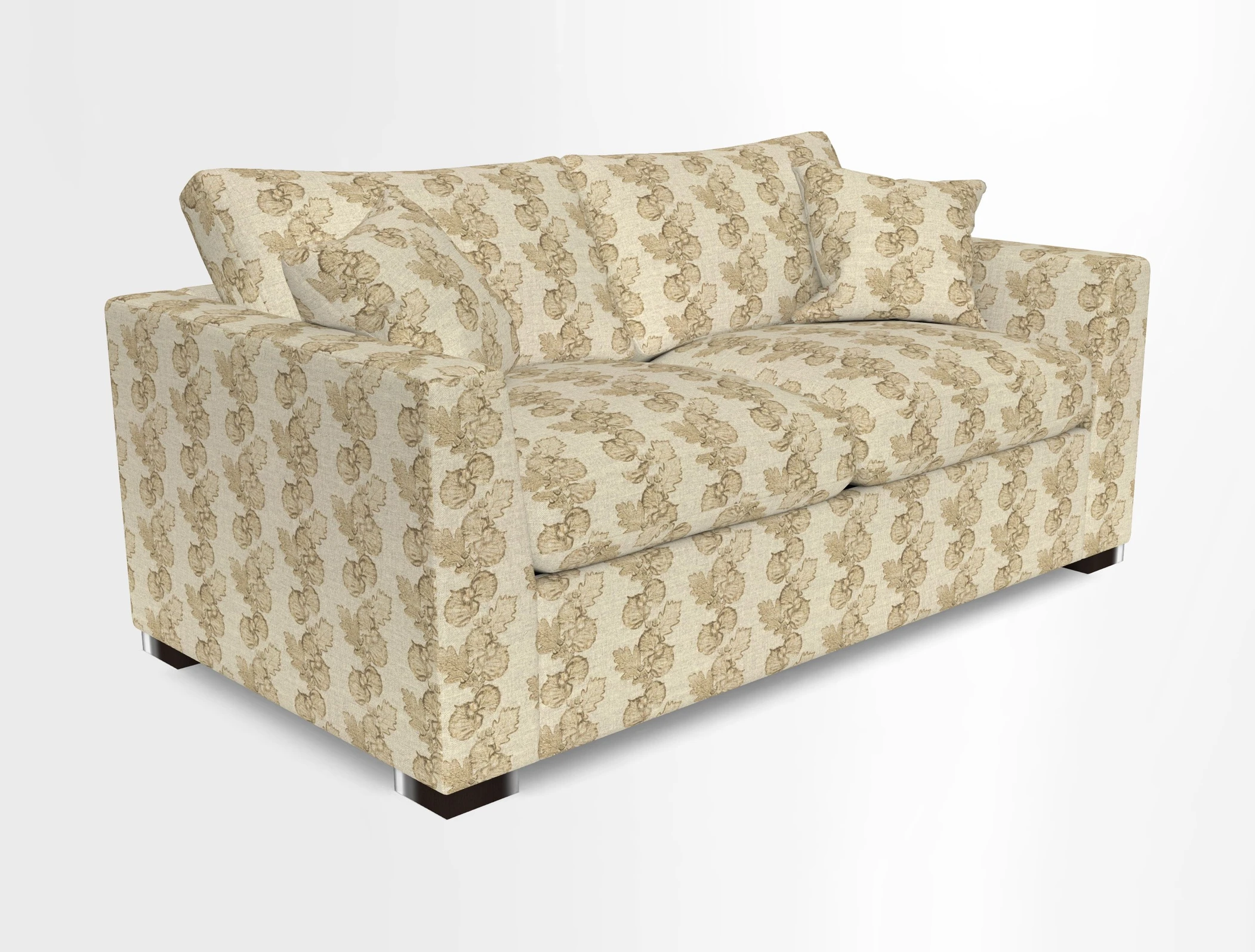 Wadenhoe 3 Seater Sofa Bed in Two Tone Plain Biscuit