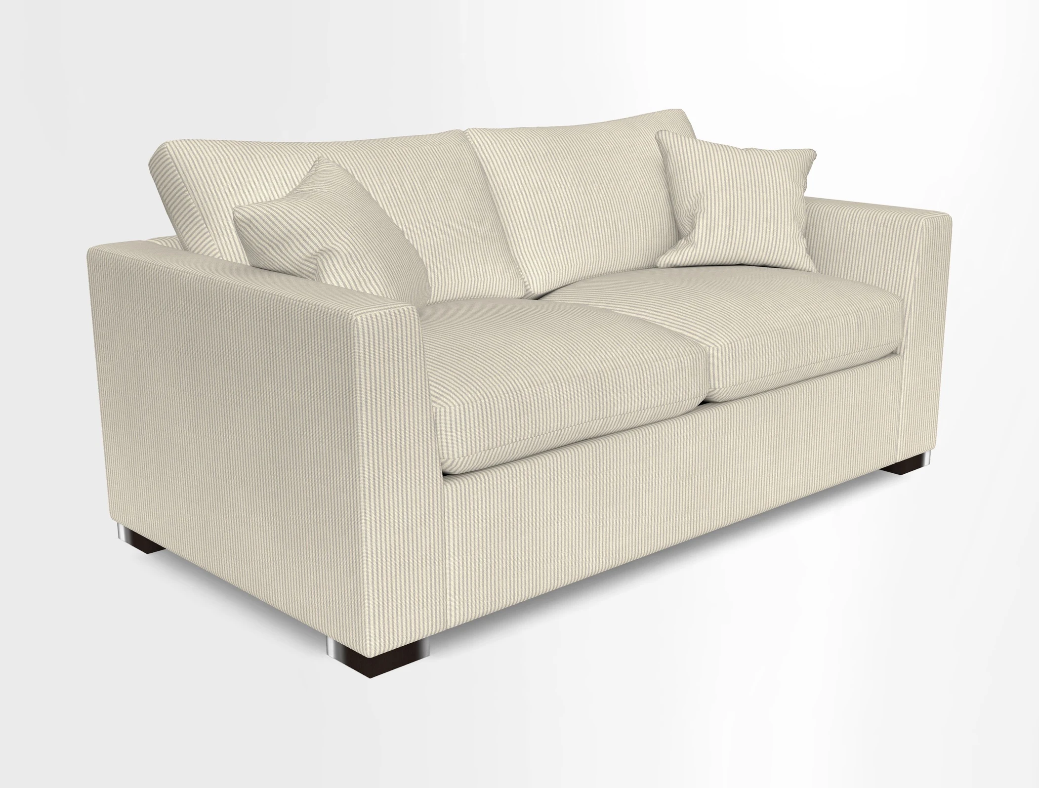 Wadenhoe 3 Seater Sofa Bed in Two Tone Plain Biscuit