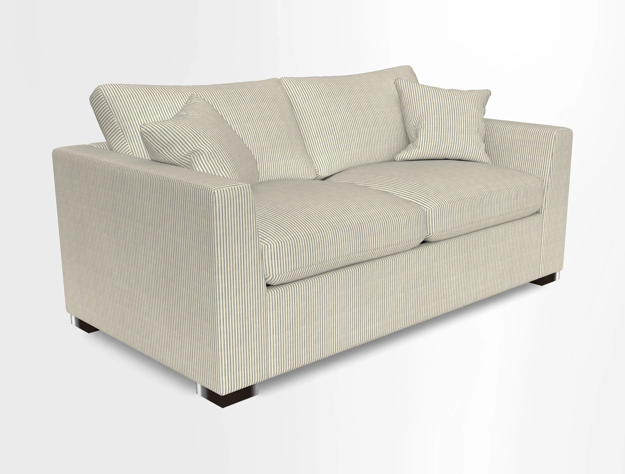 Wadenhoe 3 Seater Sofa Bed in Two Tone Plain Biscuit