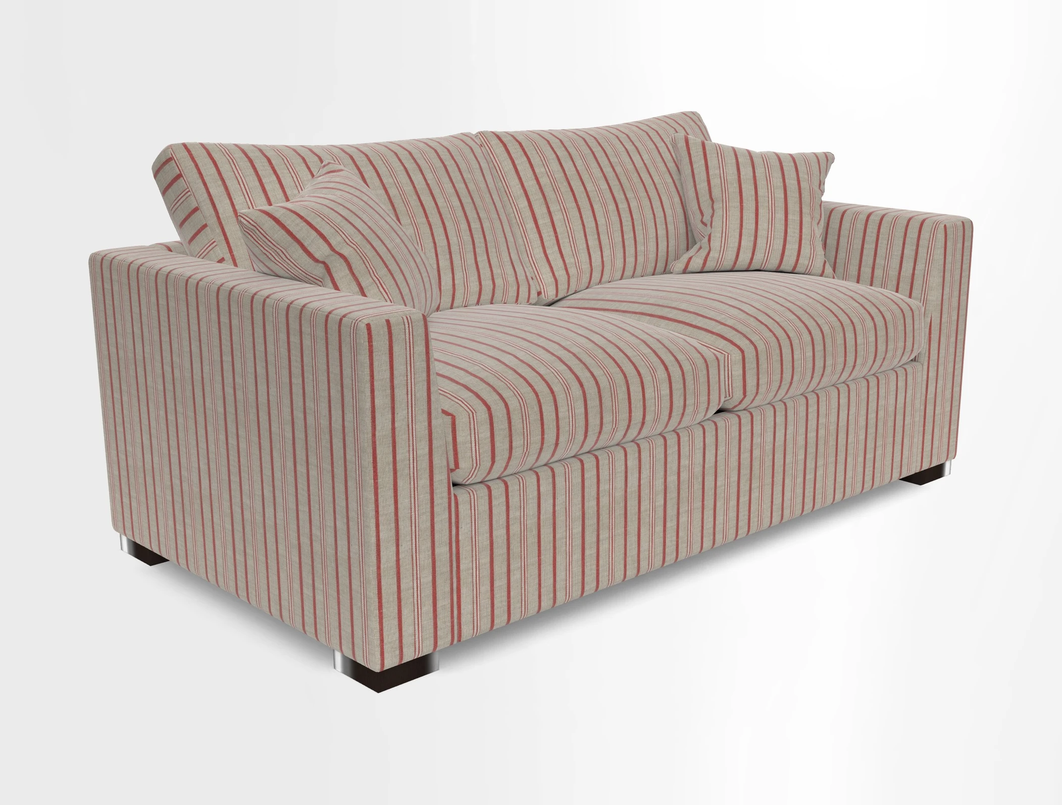 Wadenhoe 3 Seater Sofa Bed in Two Tone Plain Biscuit