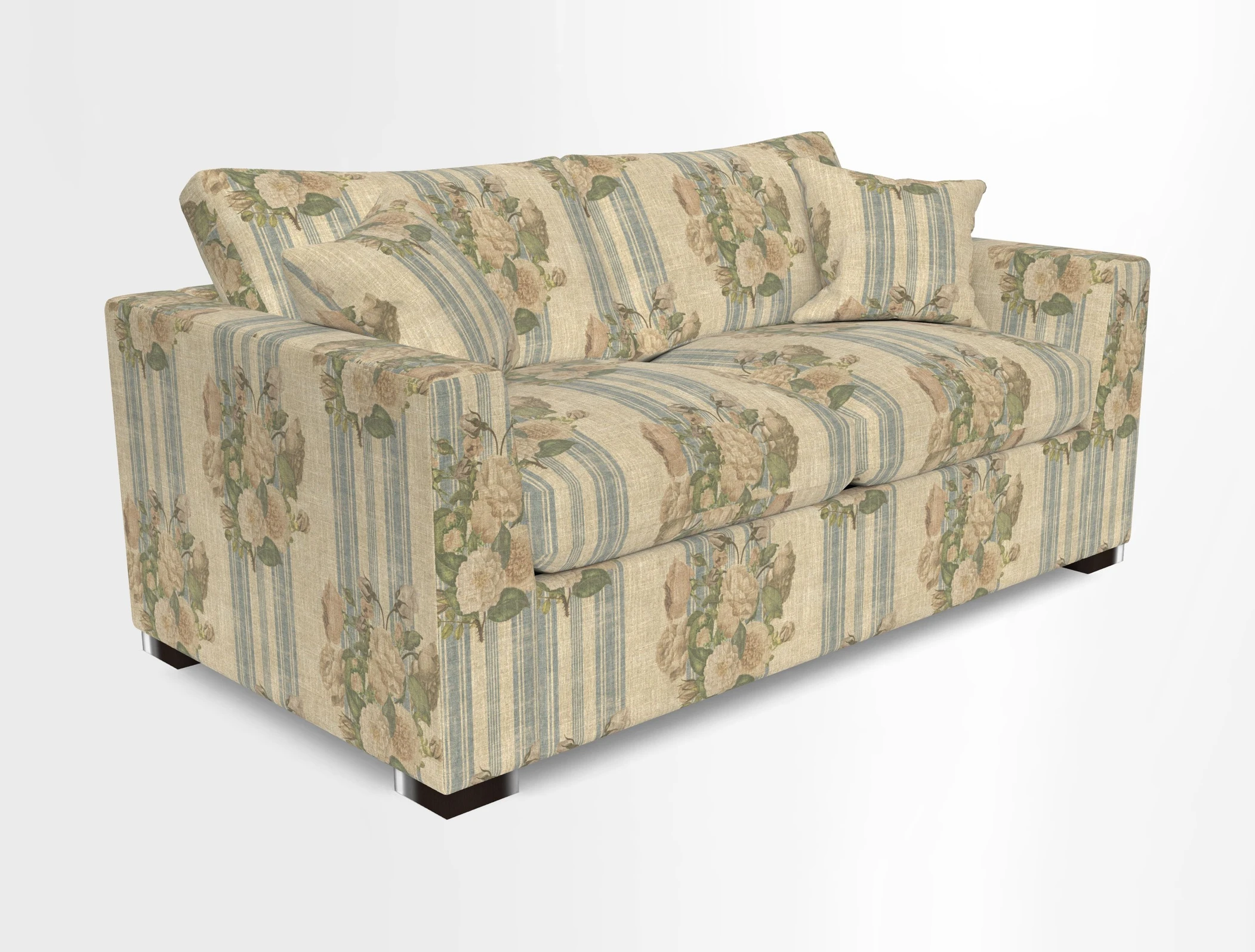 Wadenhoe 3 Seater Sofa Bed in Two Tone Plain Biscuit