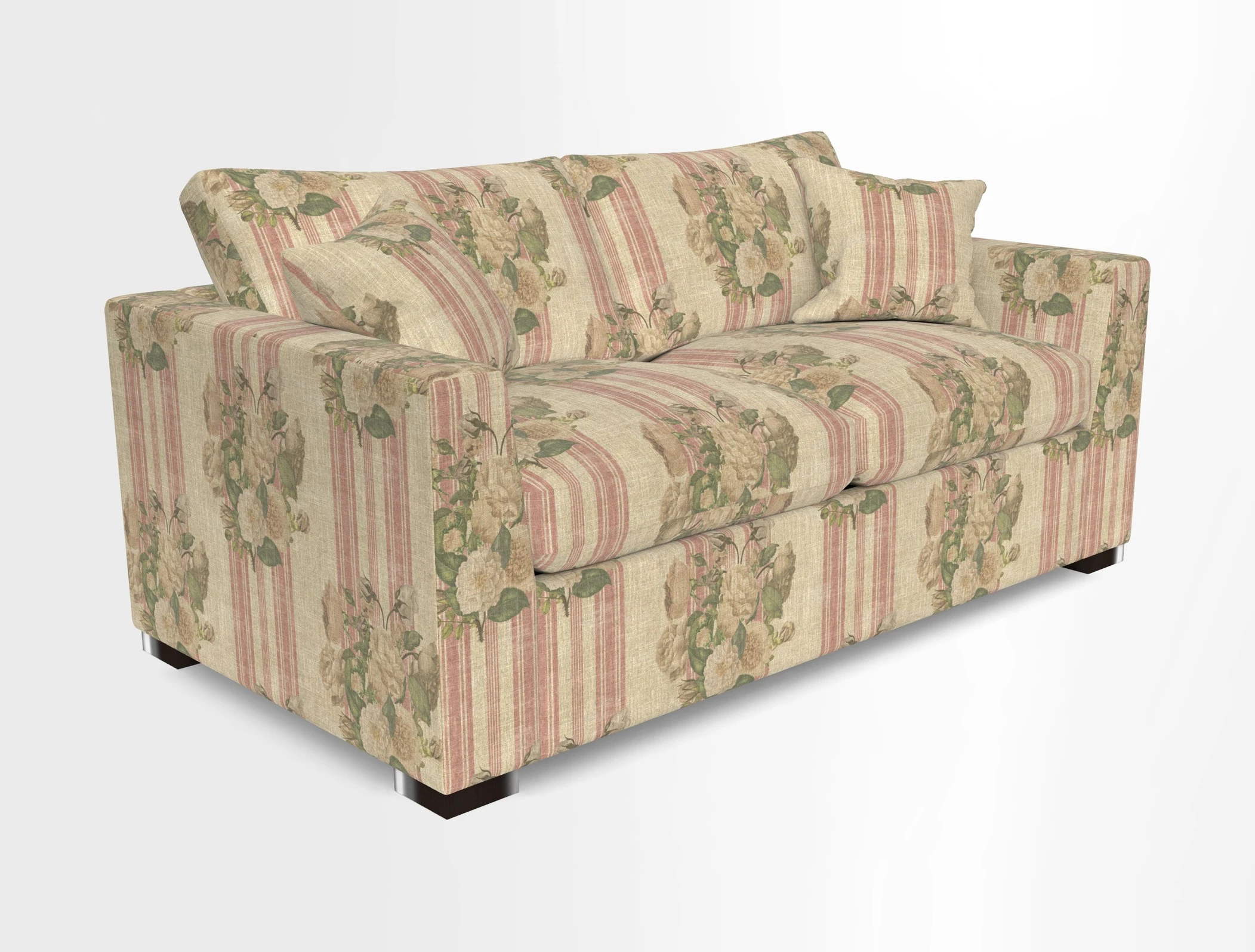 Wadenhoe 3 Seater Sofa Bed in Two Tone Plain Biscuit