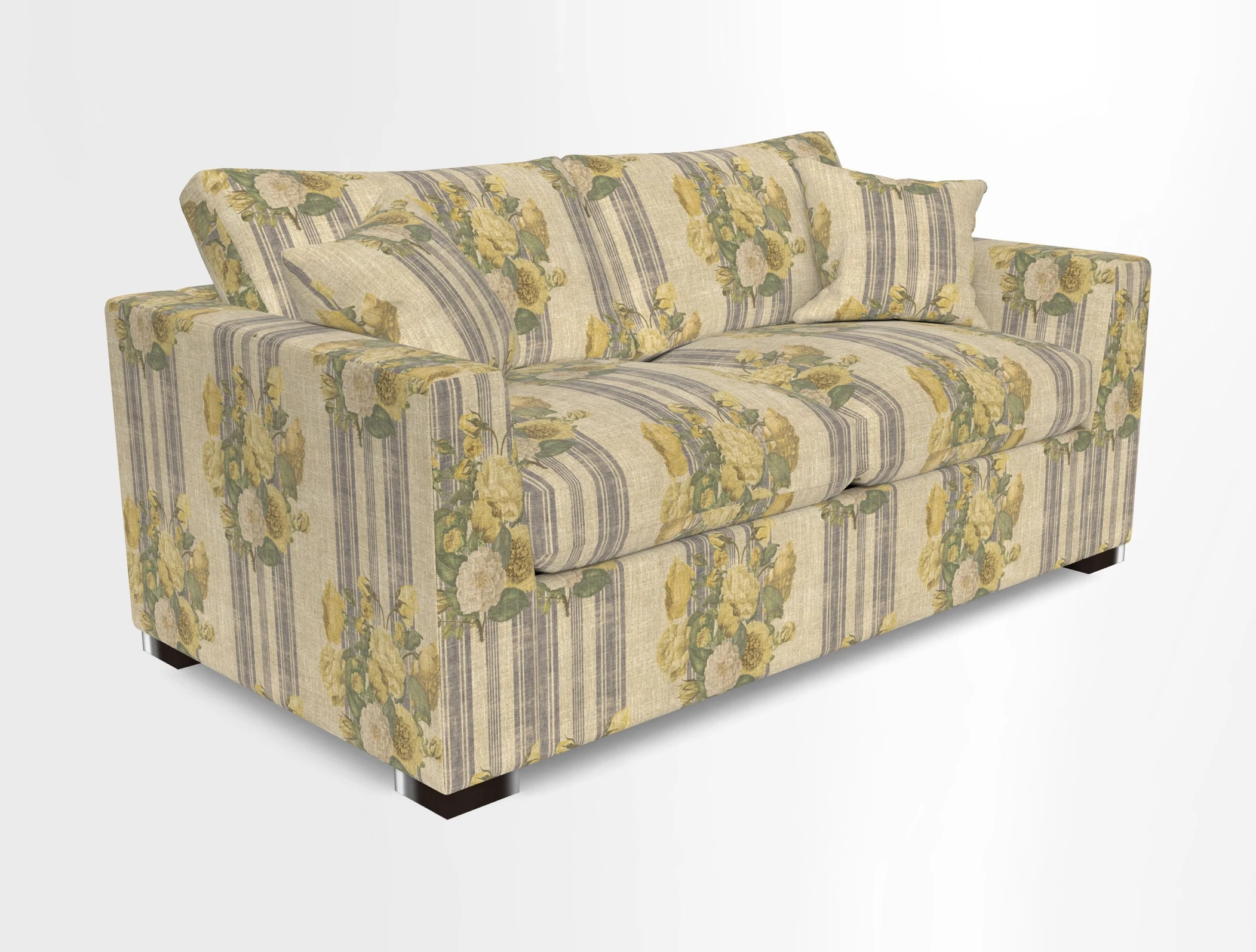 Wadenhoe 3 Seater Sofa Bed in Two Tone Plain Biscuit