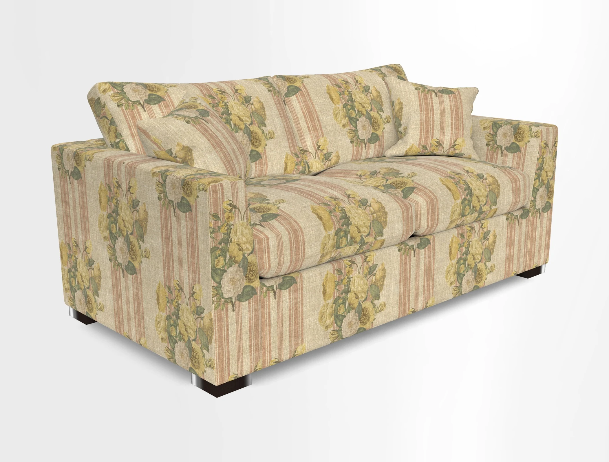 Wadenhoe 3 Seater Sofa Bed in Two Tone Plain Biscuit