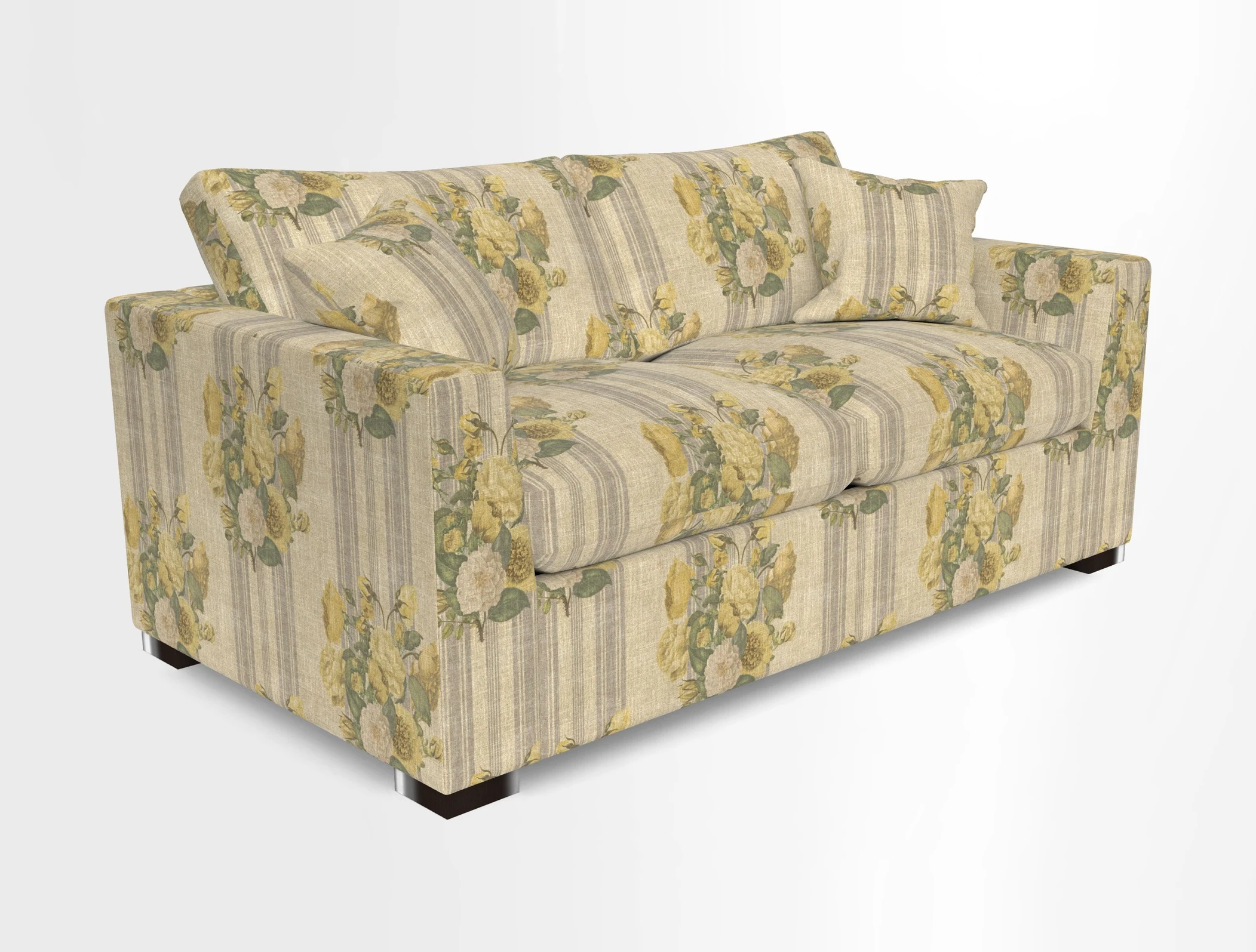 Wadenhoe 3 Seater Sofa Bed in Two Tone Plain Biscuit