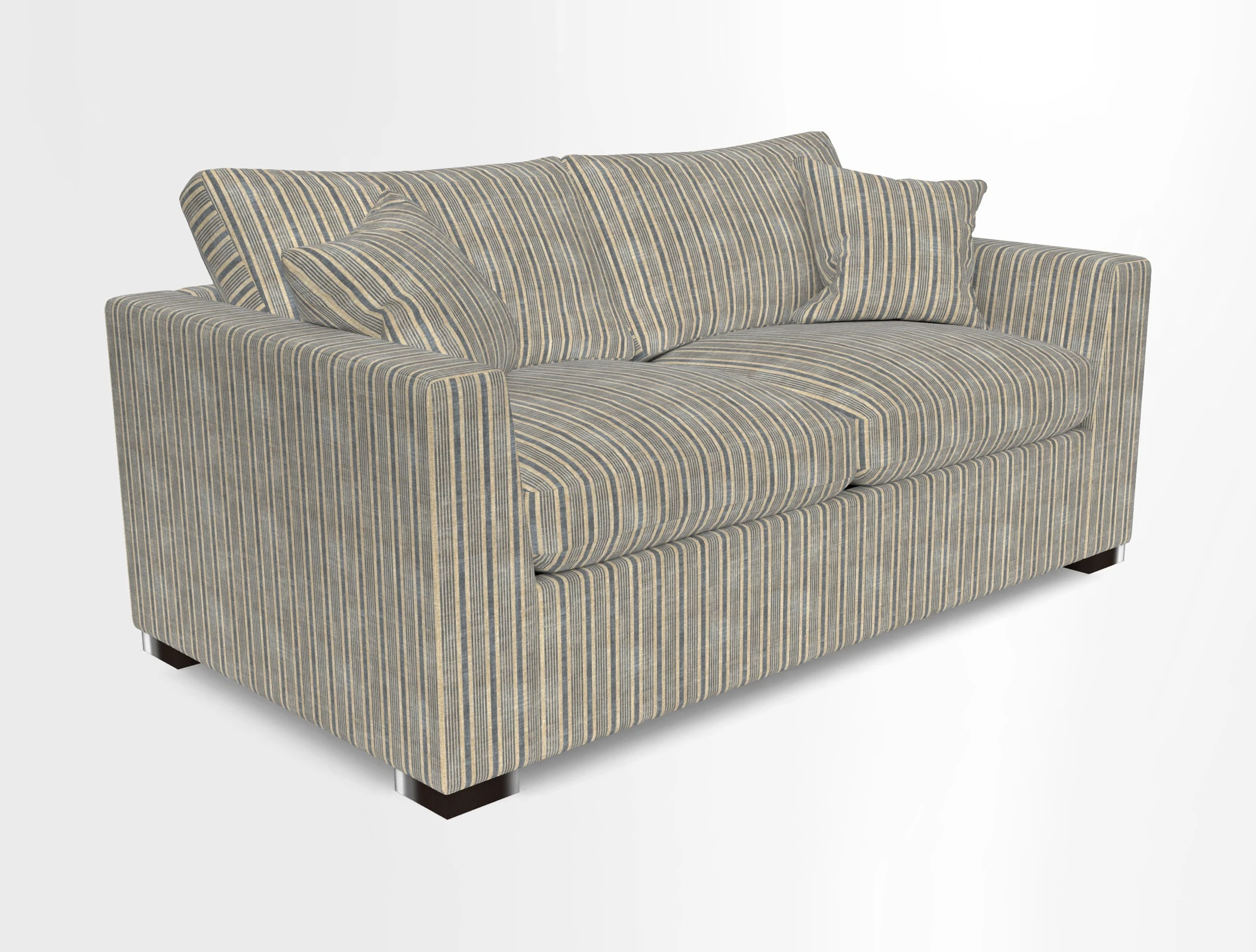Wadenhoe 3 Seater Sofa Bed in Two Tone Plain Biscuit