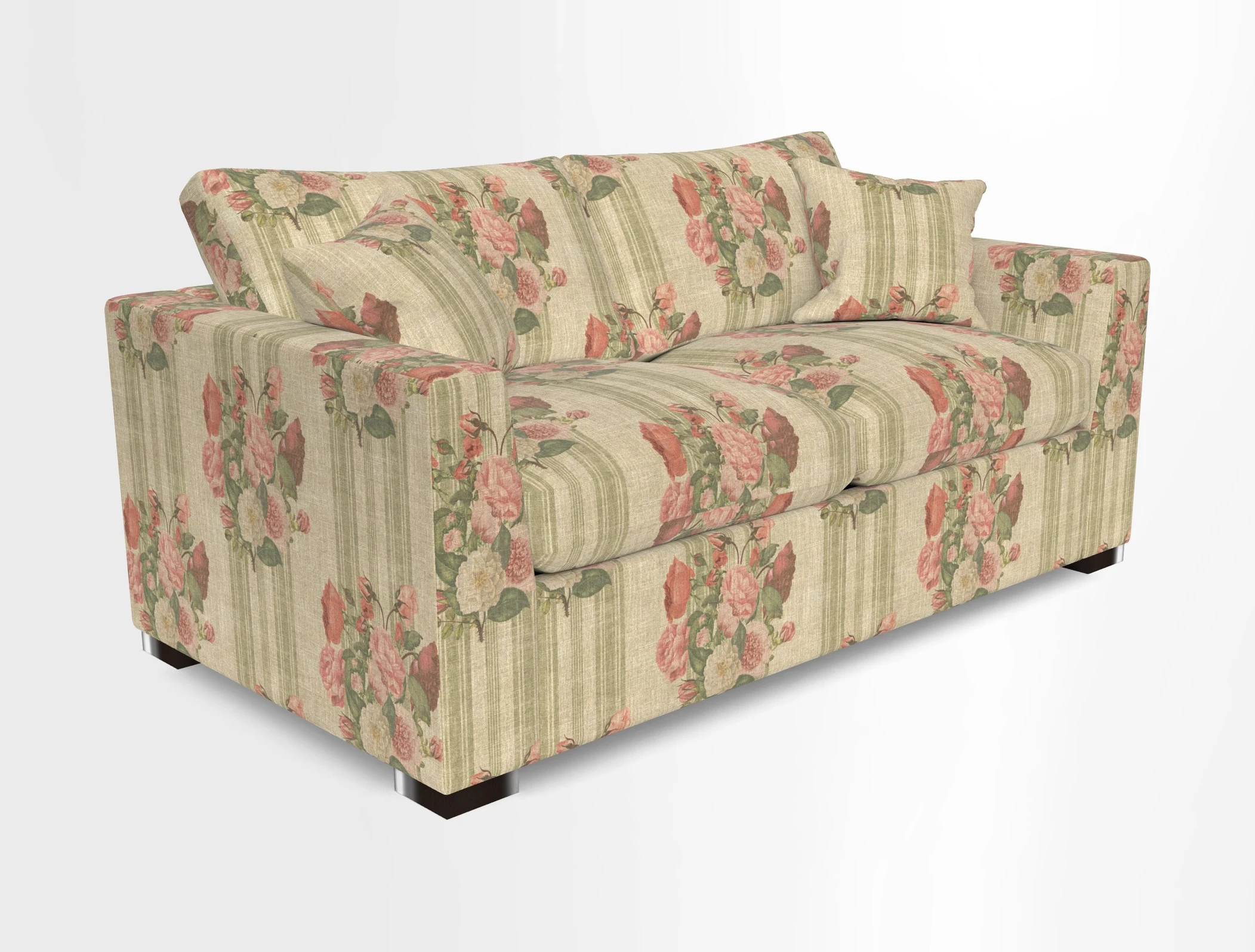 Wadenhoe 3 Seater Sofa Bed in Two Tone Plain Biscuit