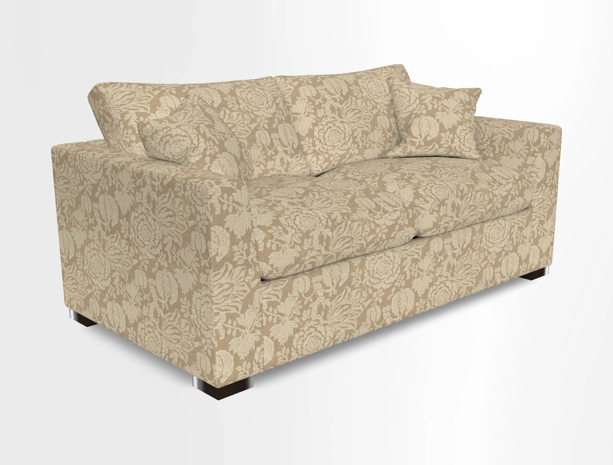 Wadenhoe 3 Seater Sofa Bed in Two Tone Plain Biscuit