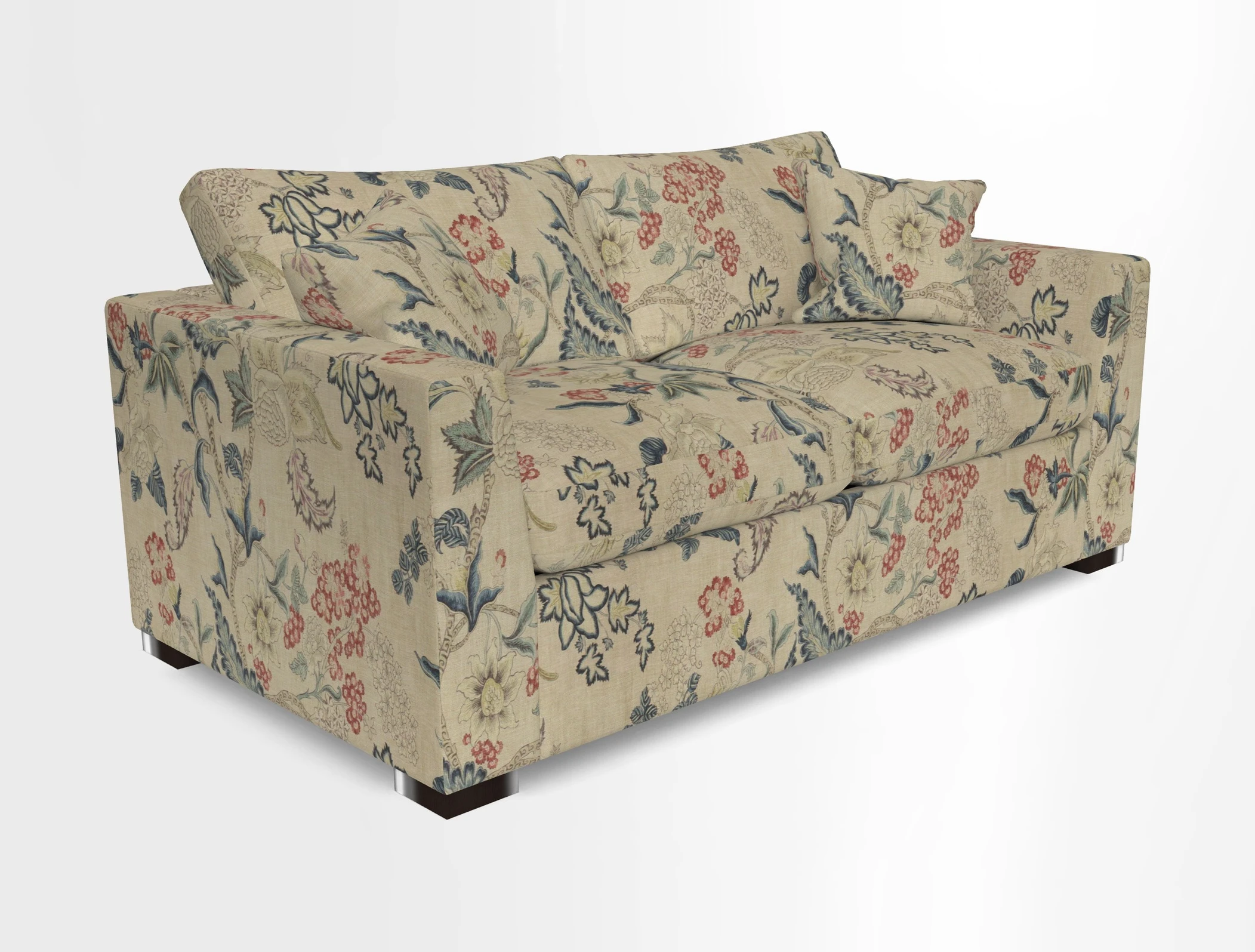 Wadenhoe 3 Seater Sofa Bed in Two Tone Plain Biscuit