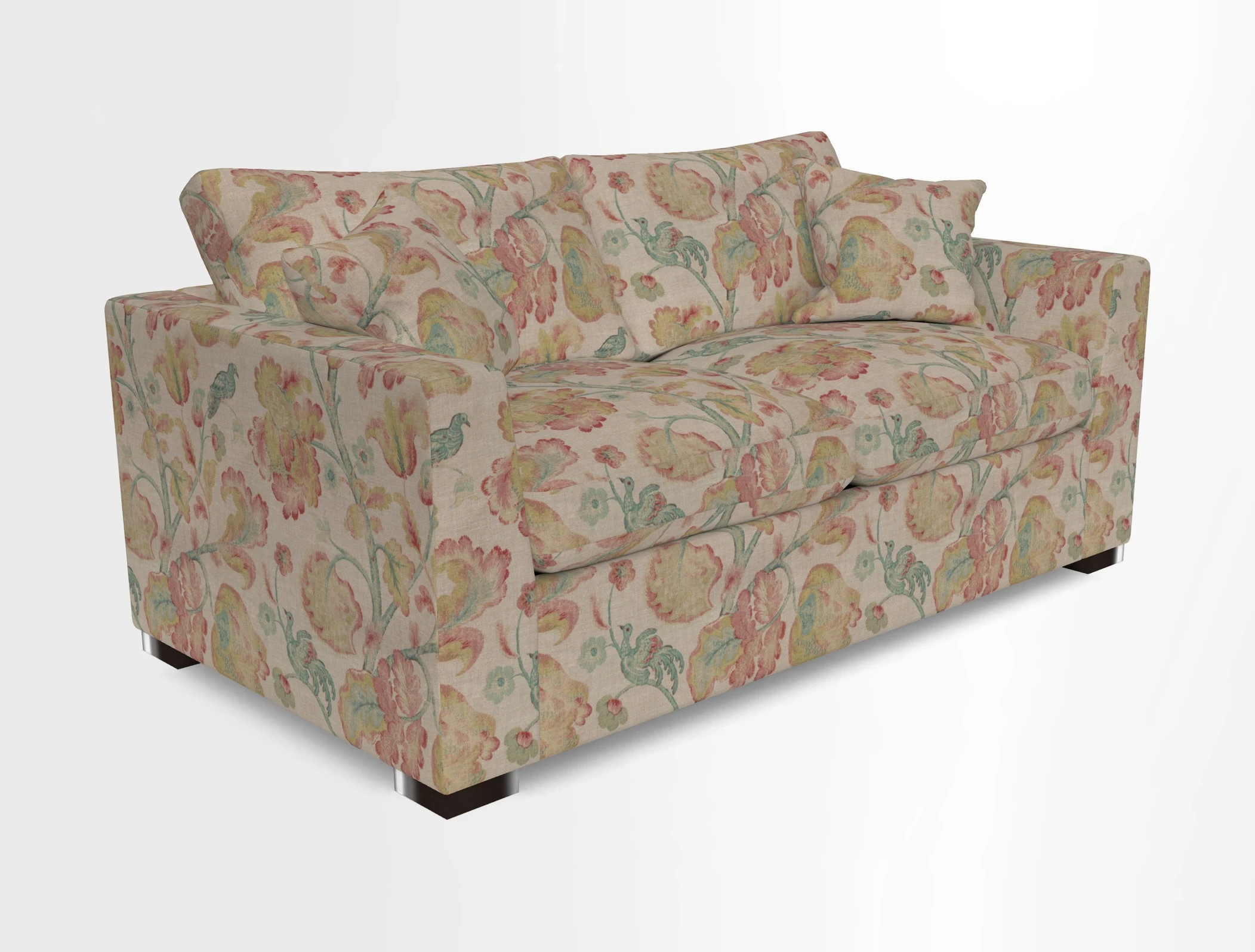 Wadenhoe 3 Seater Sofa Bed in Two Tone Plain Biscuit
